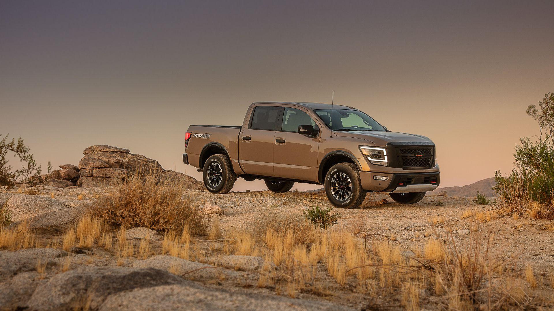 1920x1080 Nissan Titan PRO 4X 2020. Desktop Wallpaper. 1920x1080