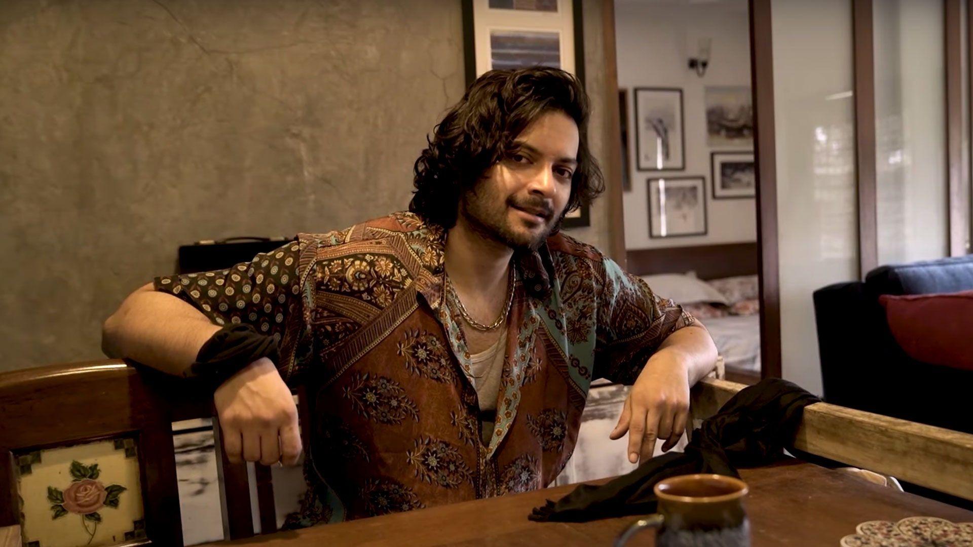 1920x1080 inside picture of Mirzapur actor Ali Fazal's beautiful artistic apartment in Bandra, Mumbai
