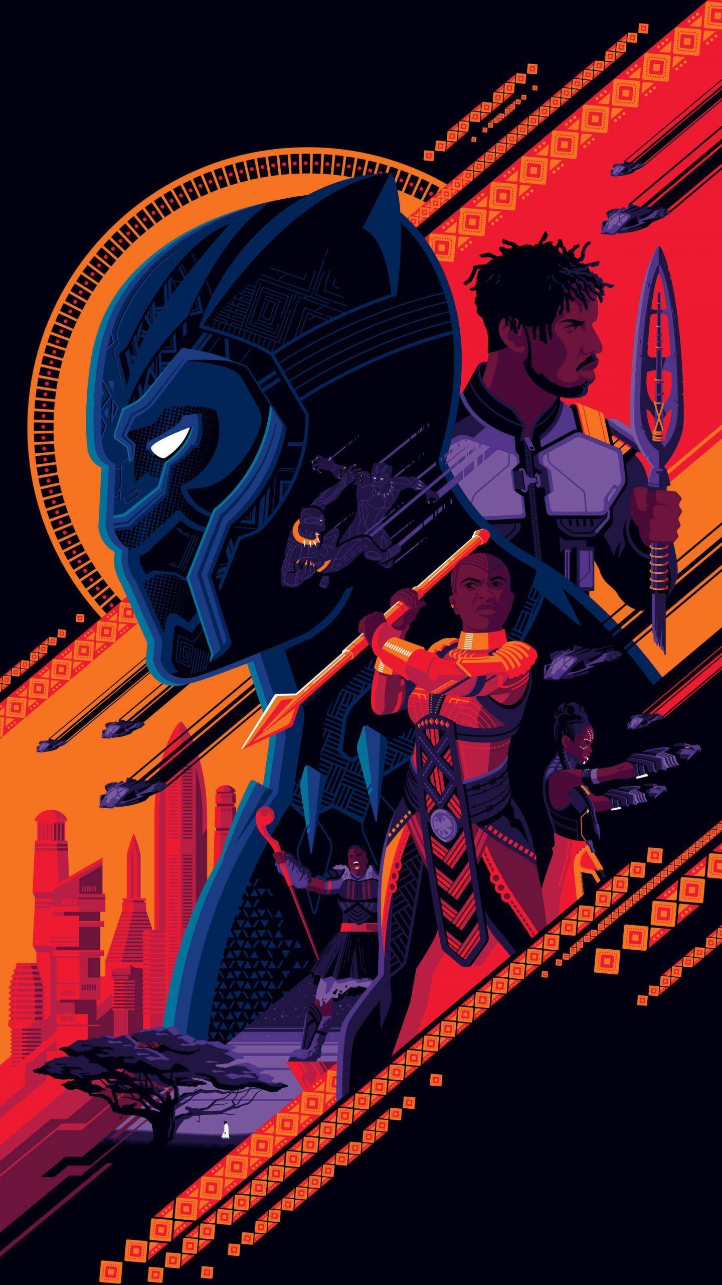 1440x2560 Black panther Wakanda Wallpaper Wallpaper : iPhone Wallpaper
