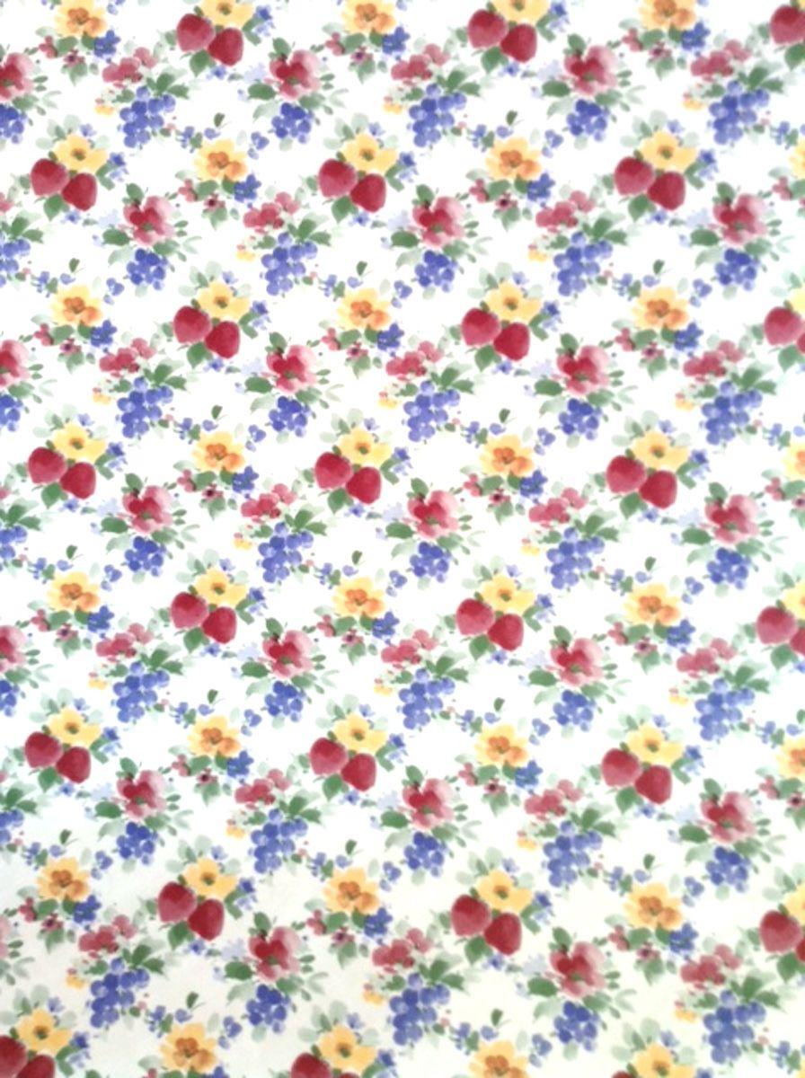896x1200 Strawberries Daffodils Vintage Wallpaper Red Yellow Blue SJ485