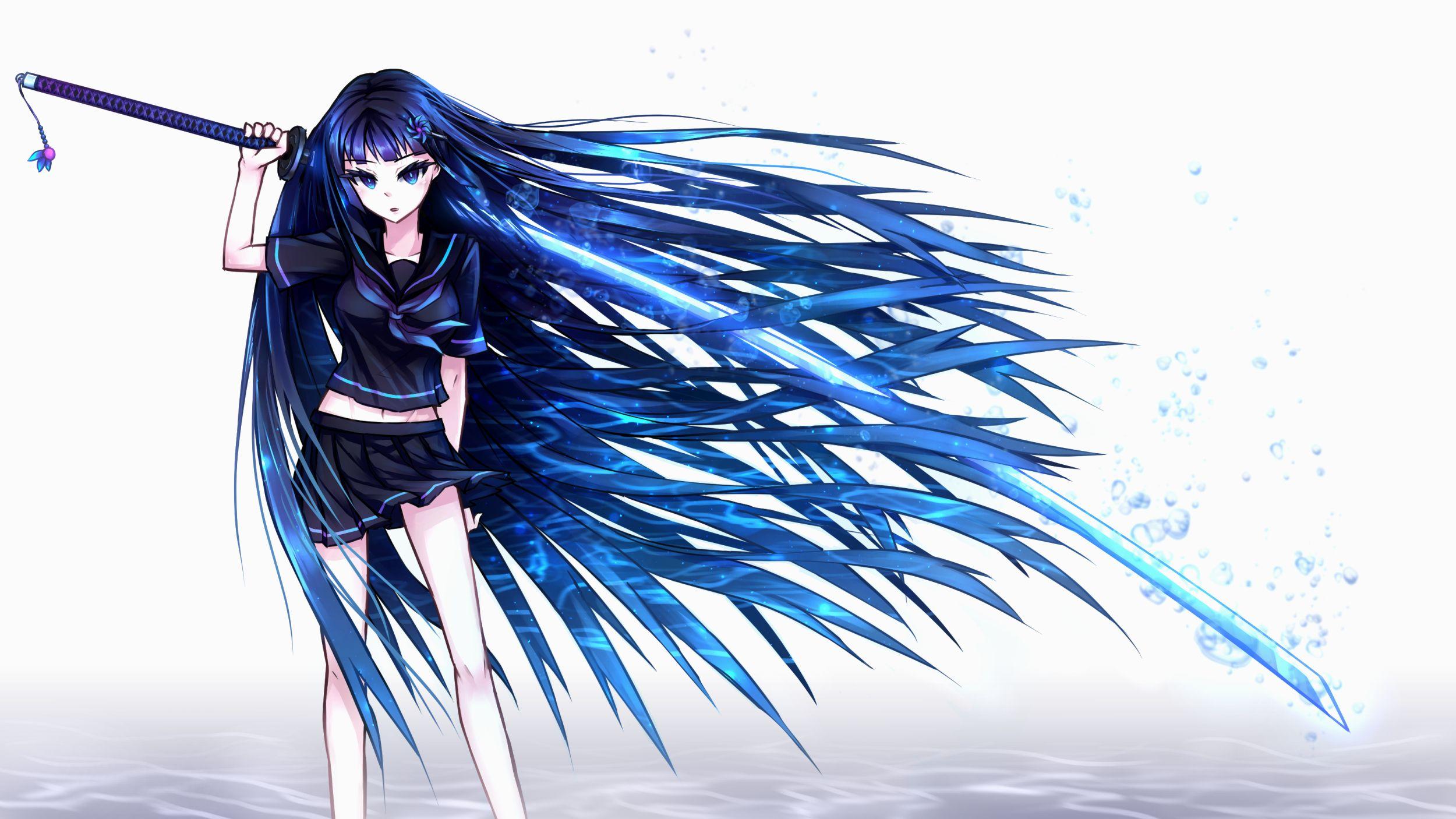 2500x1406 Anime Sword Girl HD Wallpaper 21406
