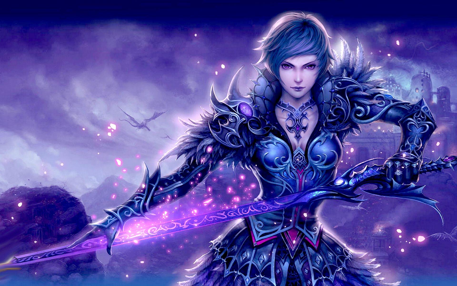1920x1200 Sword girl wallpaperx1200