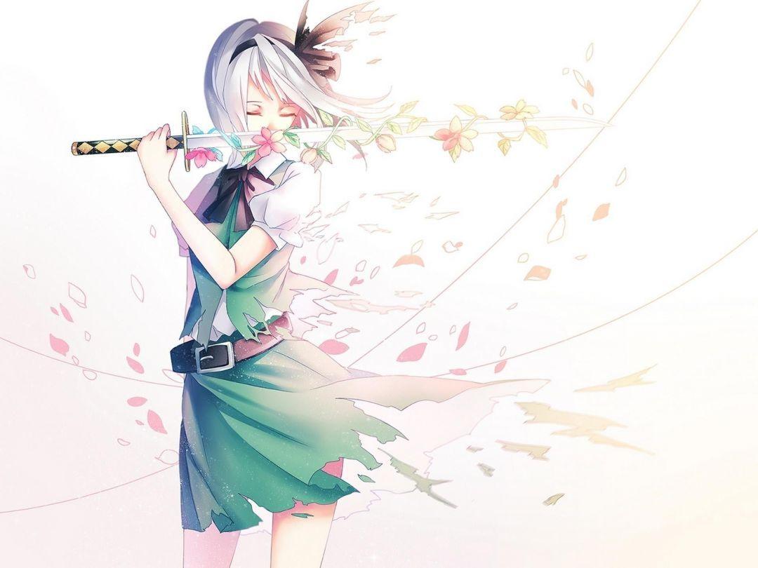 1080x810 Anime Girl With Sword Girl With A Sword