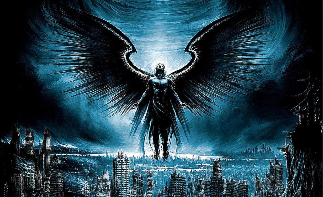 1353x828 Fallen Angel HD Wallpaper