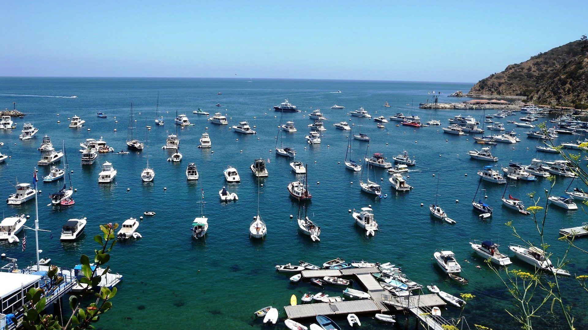 1920x1080 Santa Catalina Island California Port Bay Full HD Wallpaper :