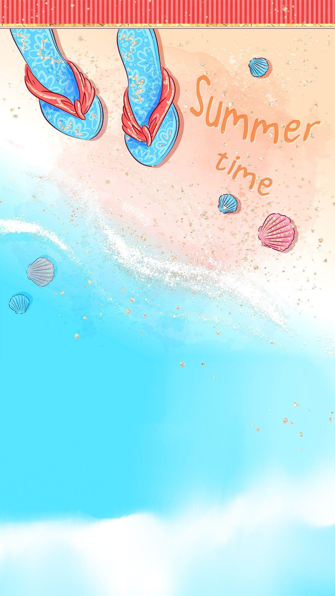 1080x1920 Phone Wallpaper HD Cute Glitter Summer Beach BonTon TV Background 1080x1920 wal. Summer wallpaper, Cute summer wallpaper, Fall background wallpaper