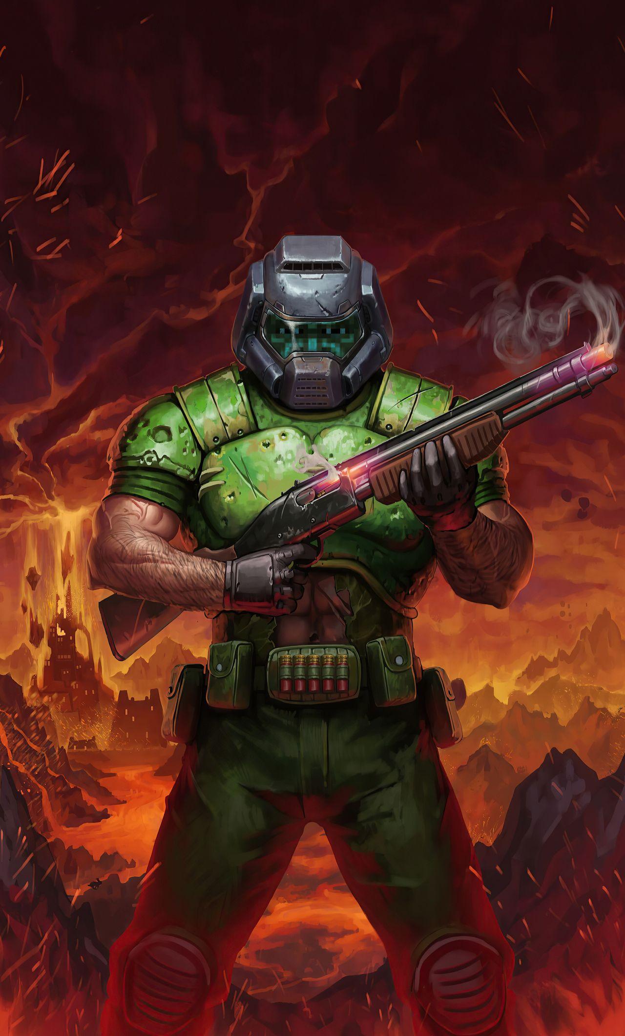 Doom Marine Wallpapers - Top Free Doom Marine Backgrounds - WallpaperAccess