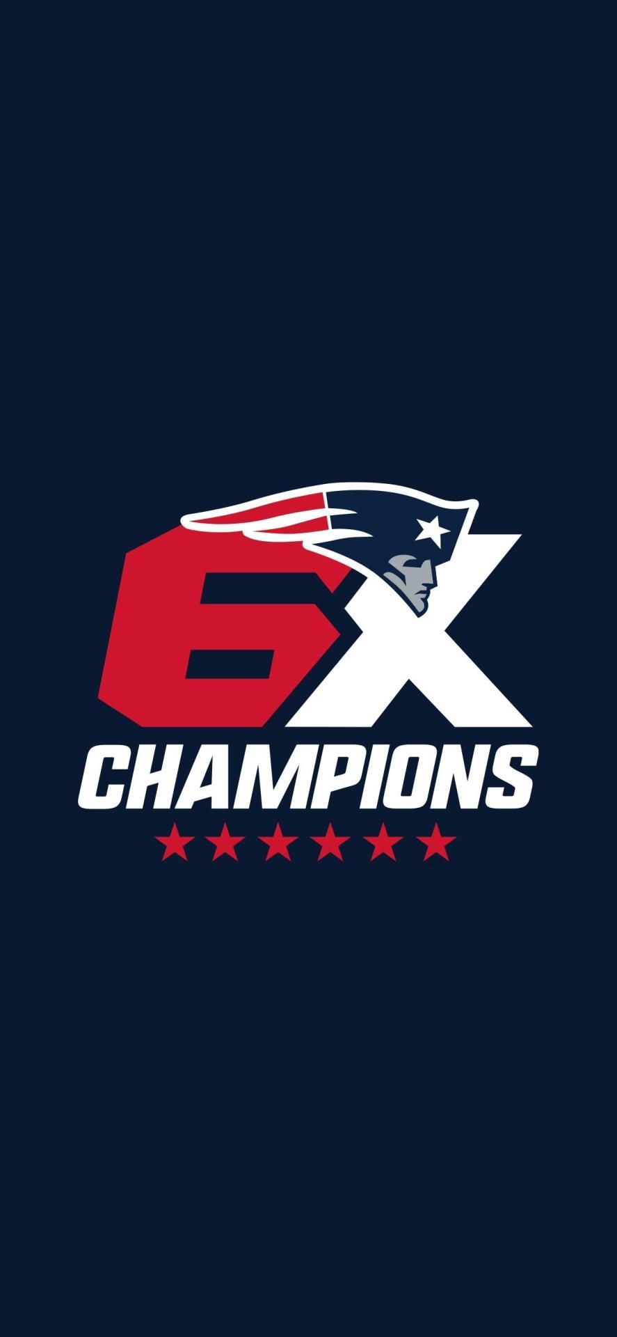 887x1920 Made the 6X Champions logo into an iPhone wallpaper. New england patriots logo, New england patriots cheerleaders, New england patriots wallpaper