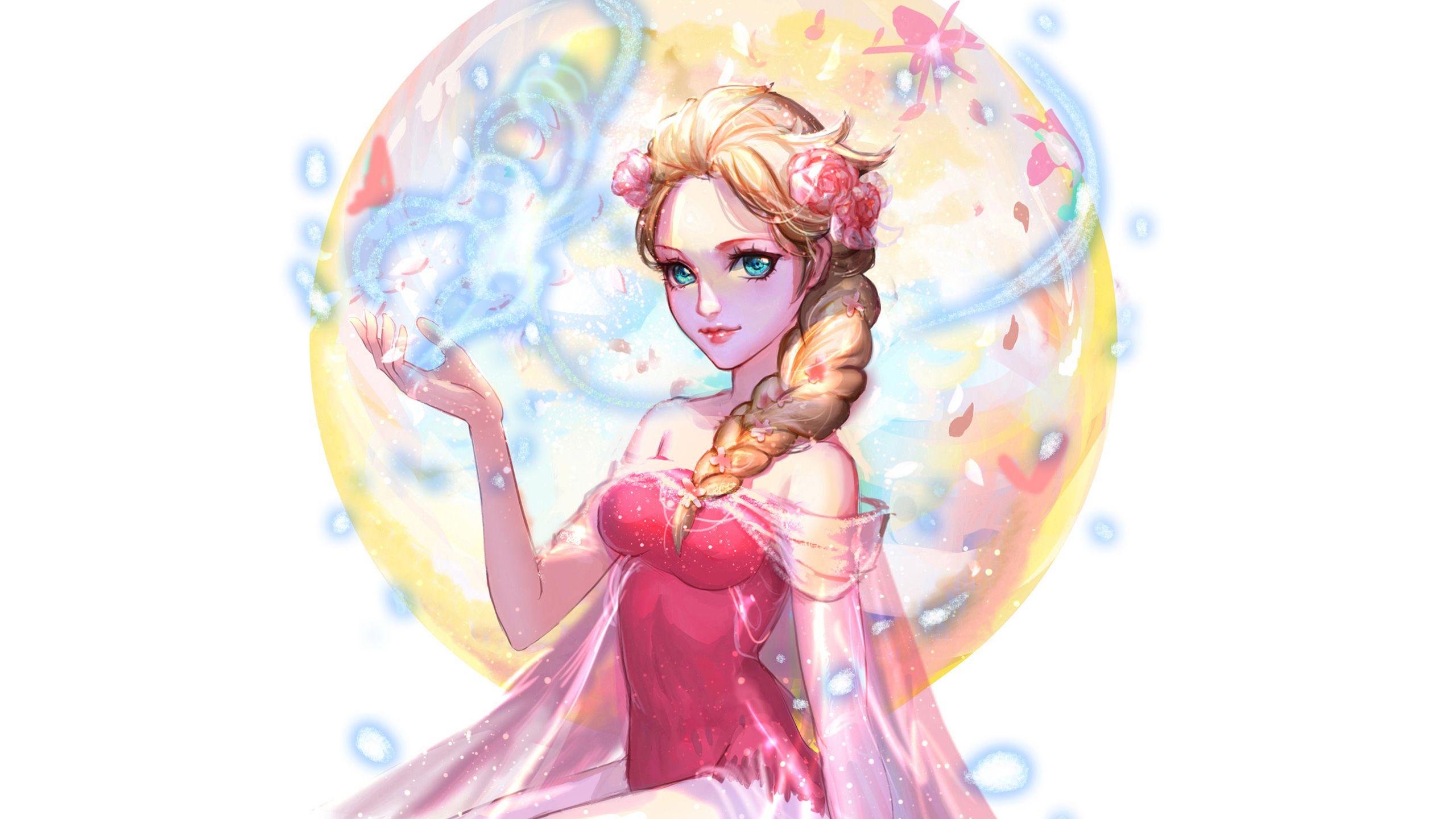 2560x1440 Elsa 4K wallpaper for your desktop or .