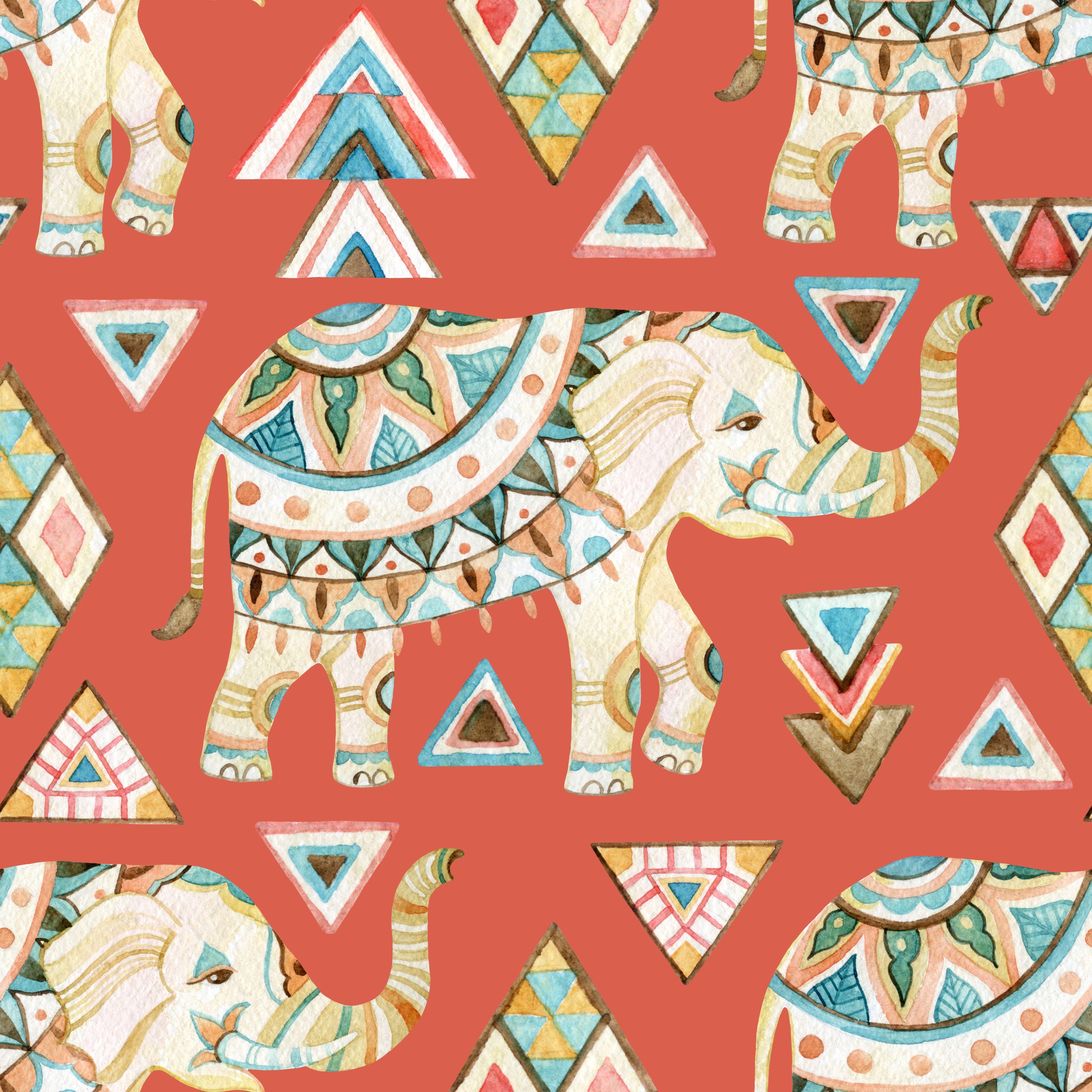 Elephant Pattern Wallpapers - Top Free Elephant Pattern Backgrounds