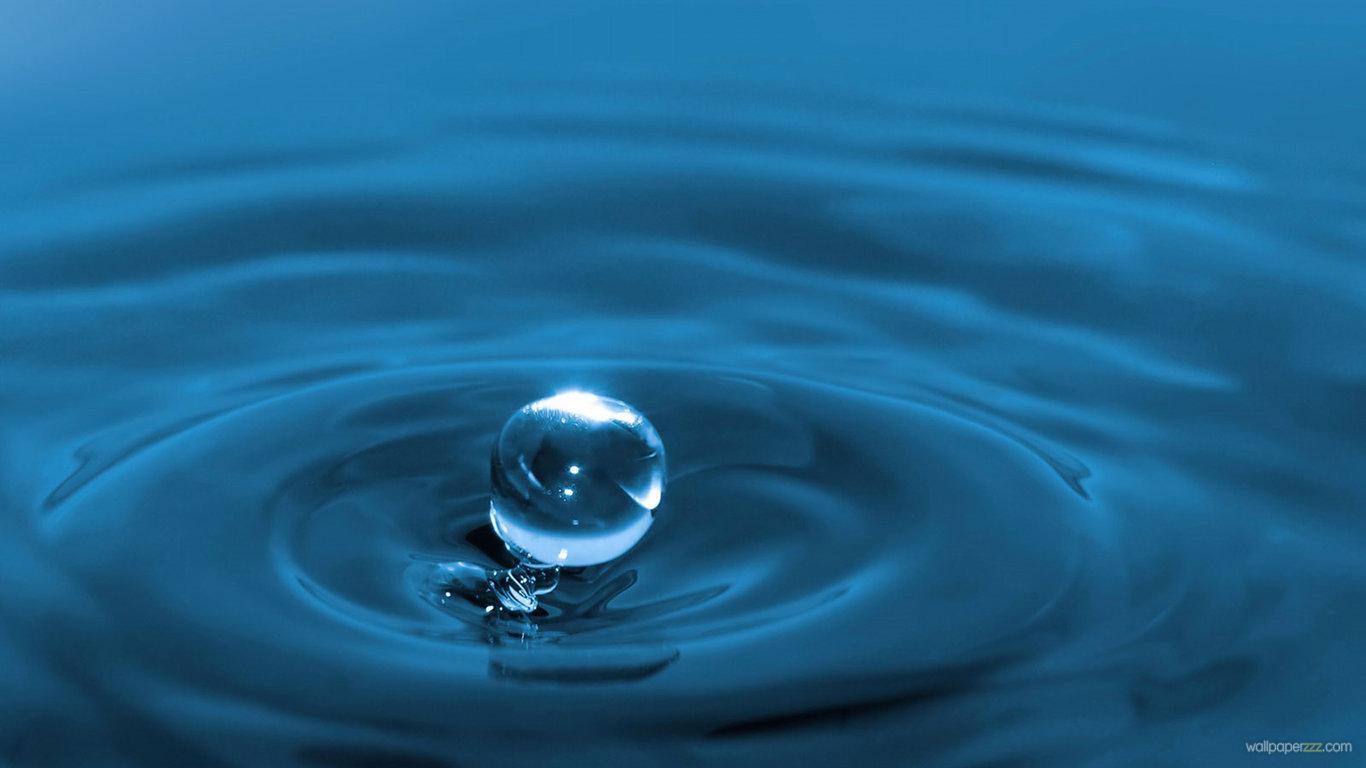 1366x768 Rainbow Water Drops Wallpaper