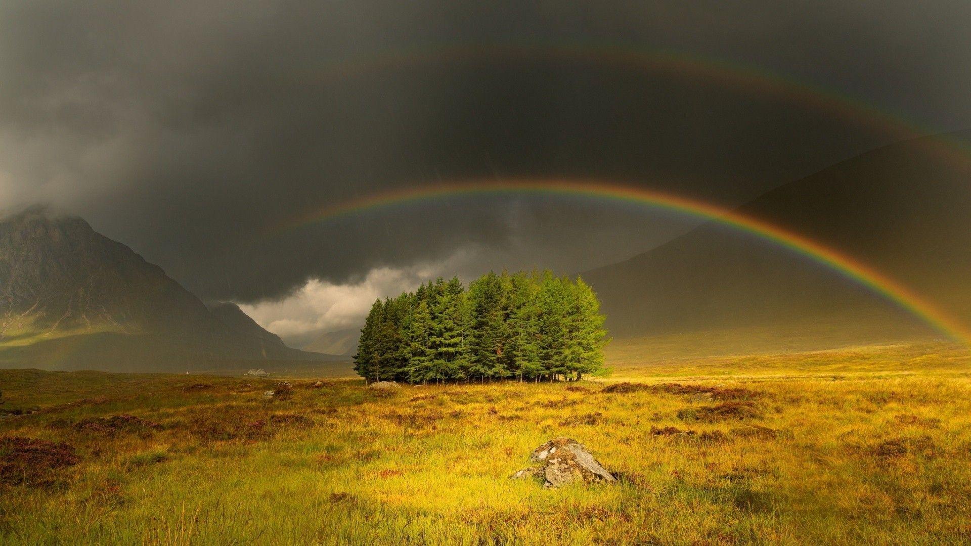 1920x1080 Beautiful Rainbow Nature HD Wallpaper