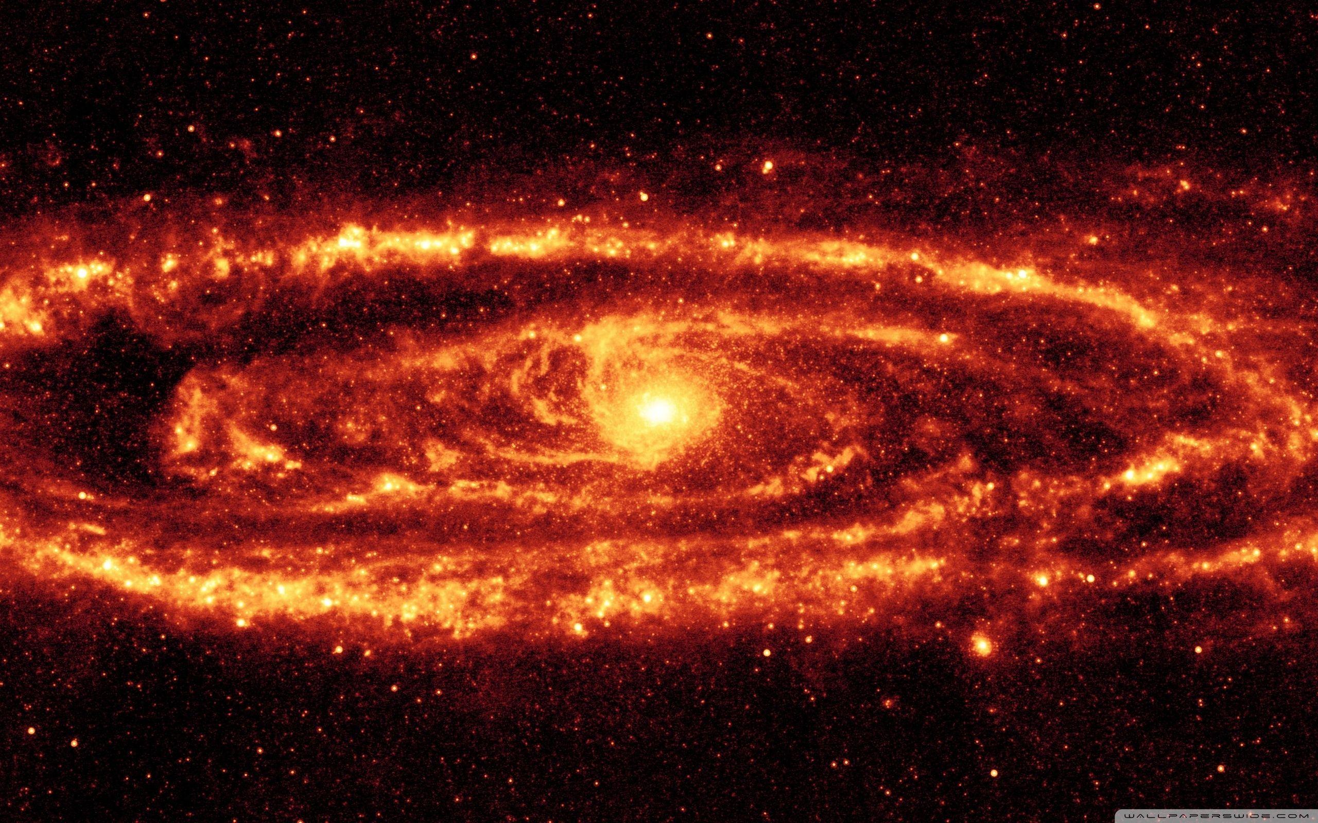 2560x1600 Galaxy On Fire Background