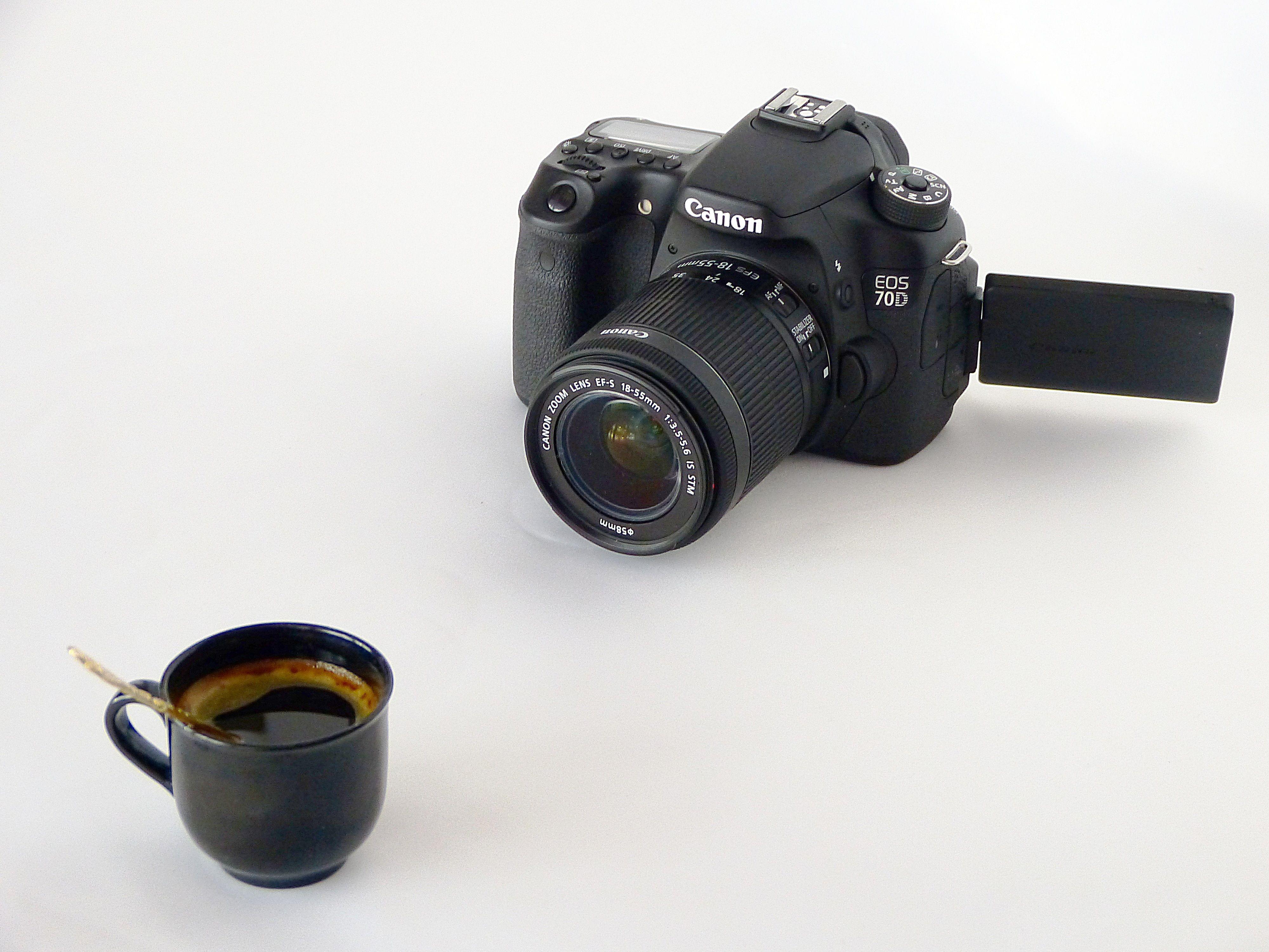 4000x3000 Black Canon Dslr Camera in Front of Coffee in Black Ceramic Teacup · Free