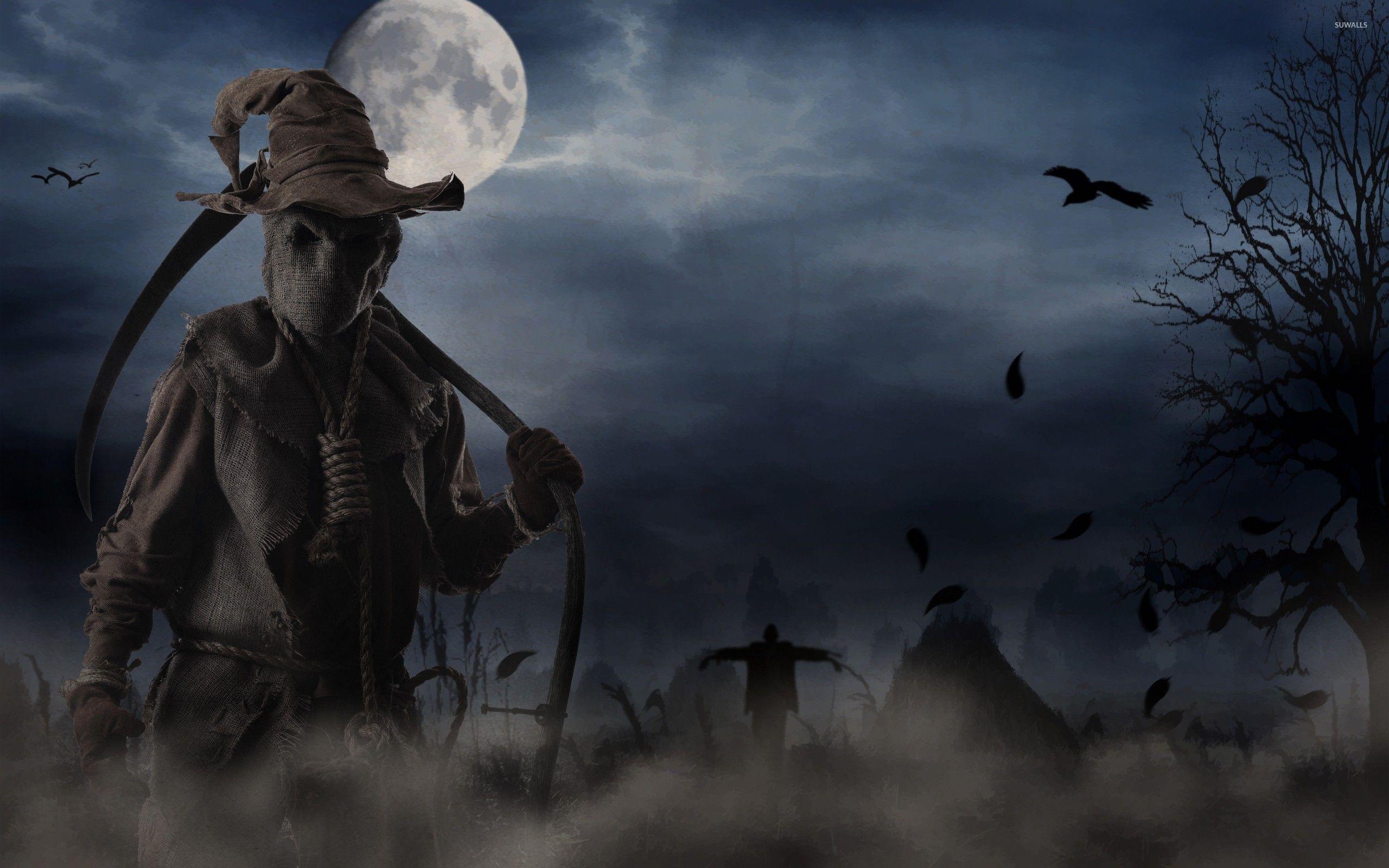 2560x1600 Scary scarecrow wallpaper wallpaper