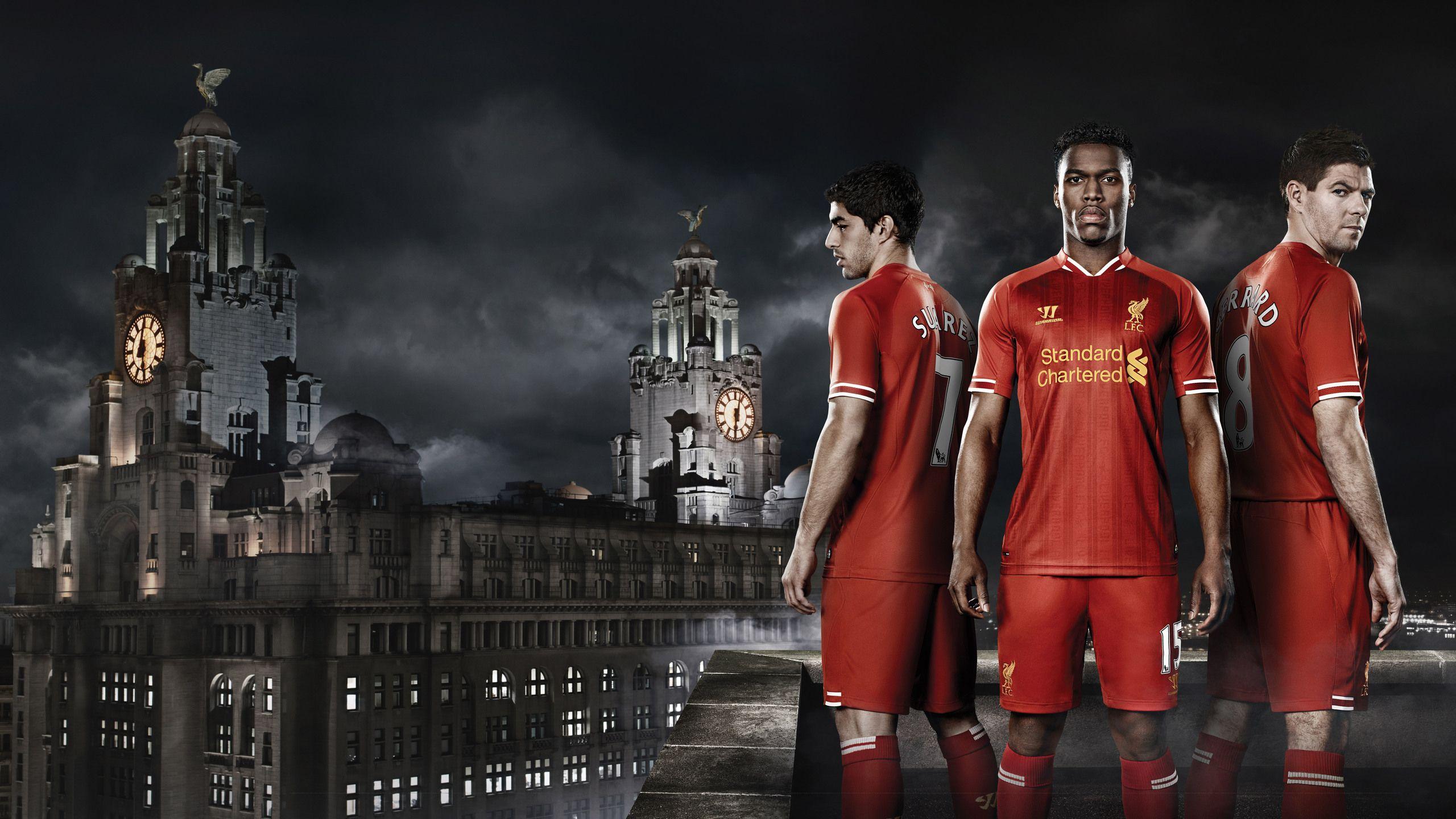 2560x1440 Liverpool FC Daniel Sturridge Luis Suarez Steven Gerrard 1440P Resolution HD 4k Wallpaper, Image, Background, Photo and Picture
