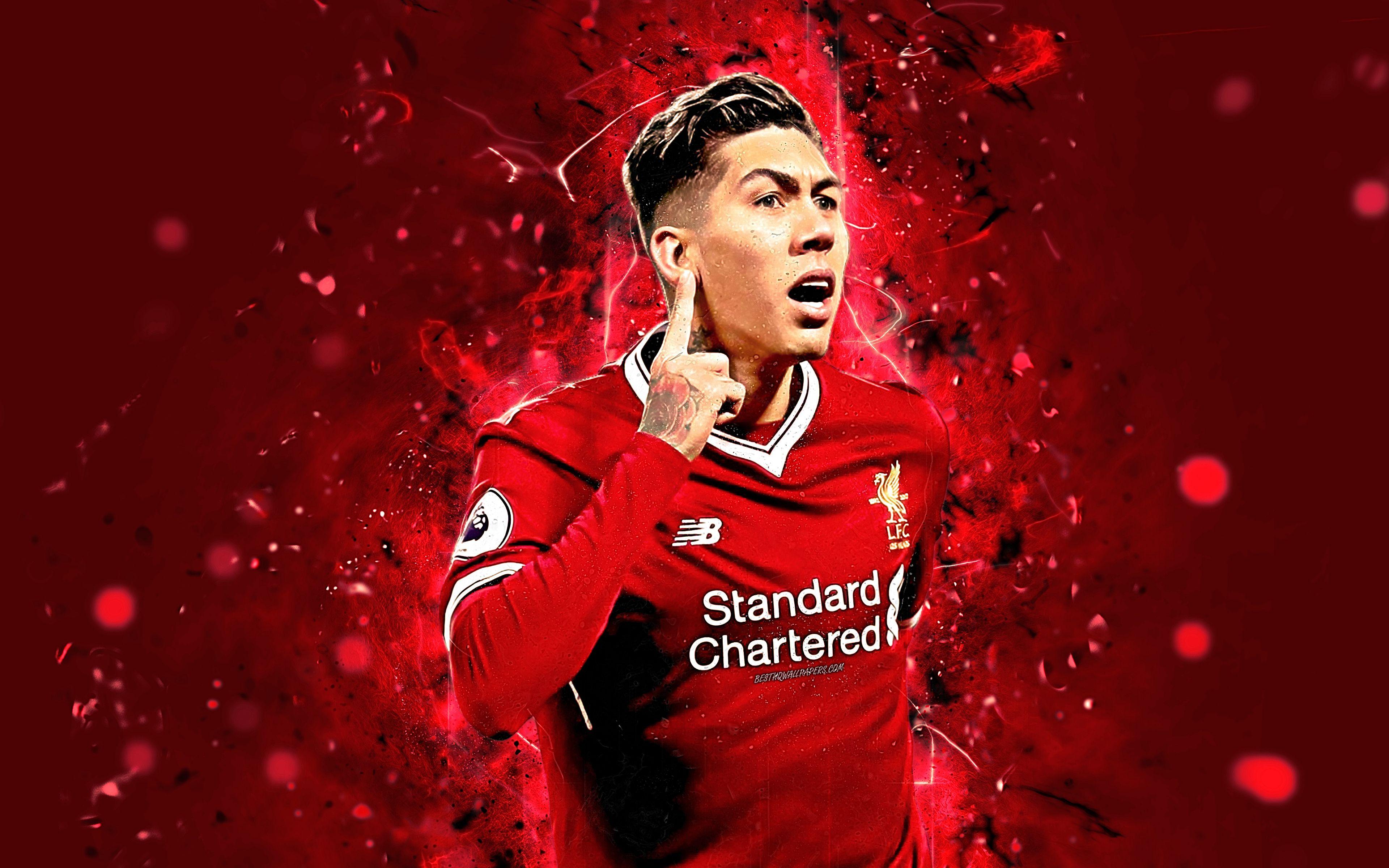 3840x2400 Soccer, Liverpool F.C., Roberto Firmino, Brazilian wallpaper