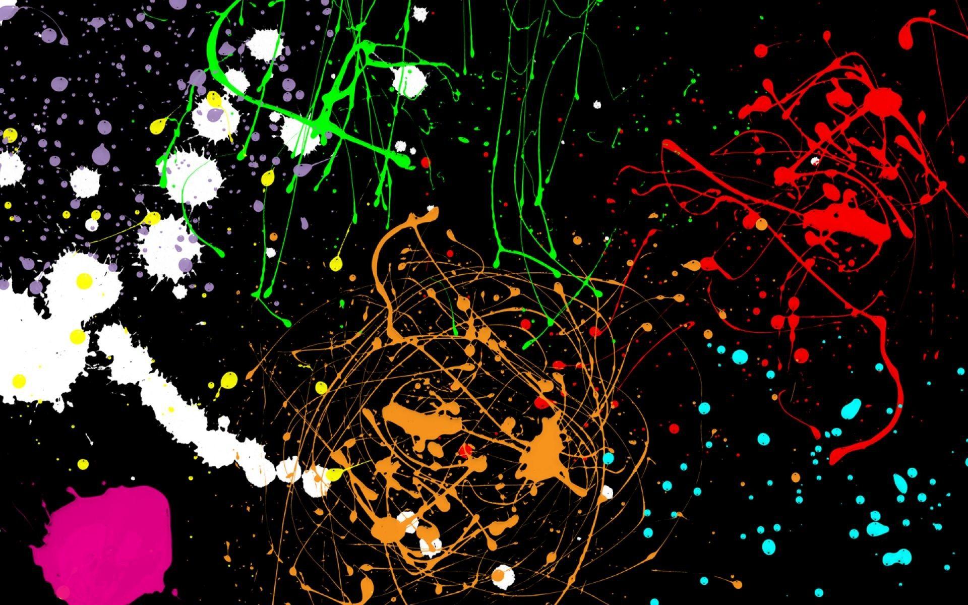 1920x1200 Paint Splatter Wallpaper