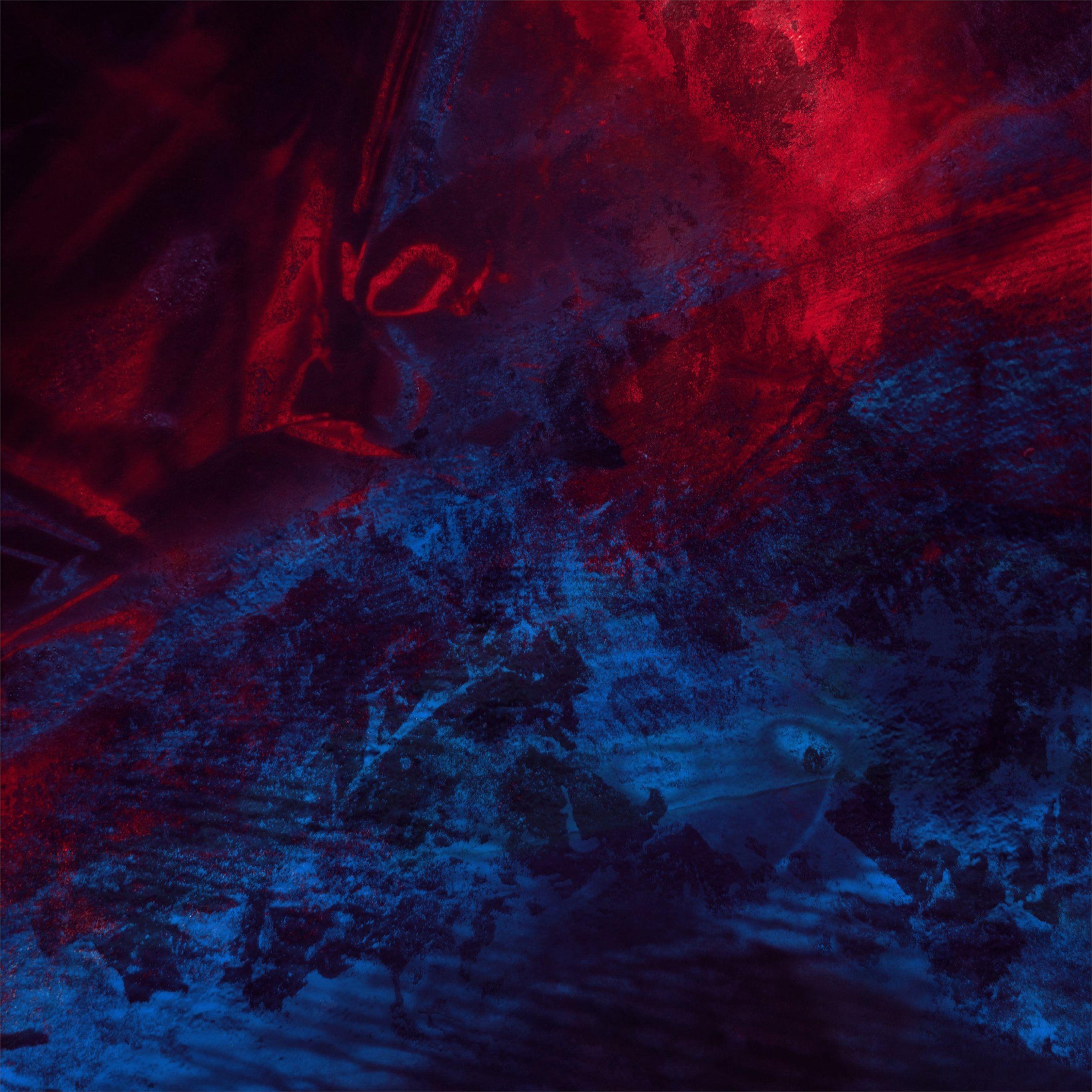 2732x2732 abstract blue red splash thick 4k iPad Air Wallpaper Free Download