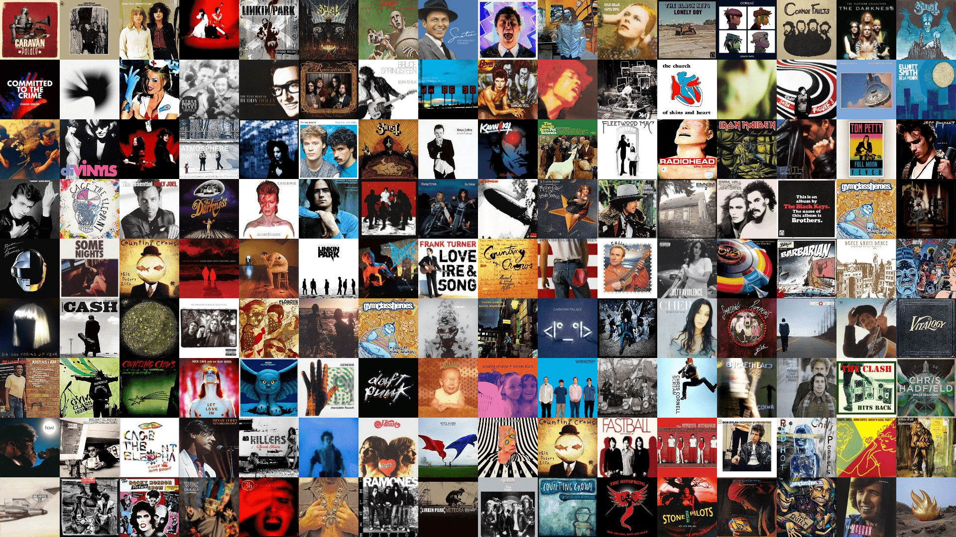 1920x1080 Tiled Albums [1920x1080]. R wallpaper, Wallpaper, Music album covers