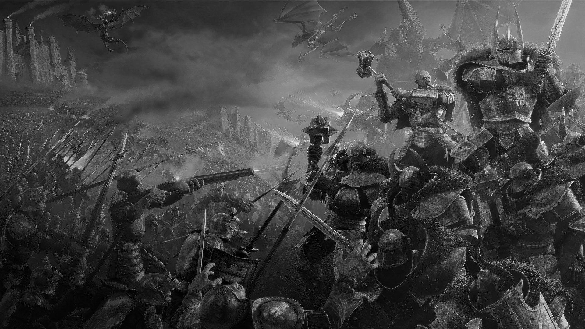 1920x1080 warhammer, Fantasy, Sci fi, Warrior, War, Dark, Action, Fighting Wallpaper HD / Desktop and Mobile Background