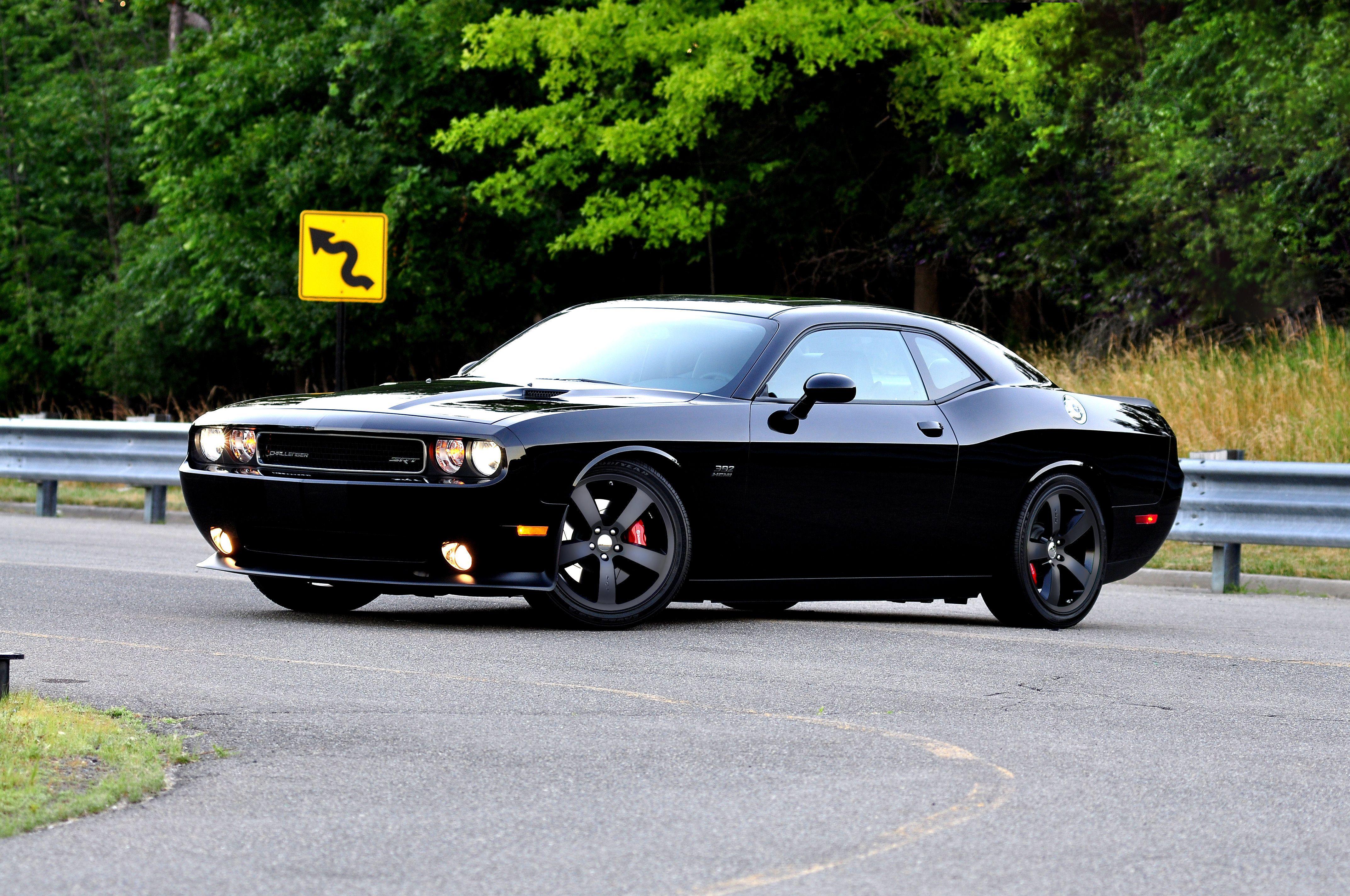 4288x2848 Dodge Challenger SRT8 Pitch Black Picture, Photo, Wallpaper