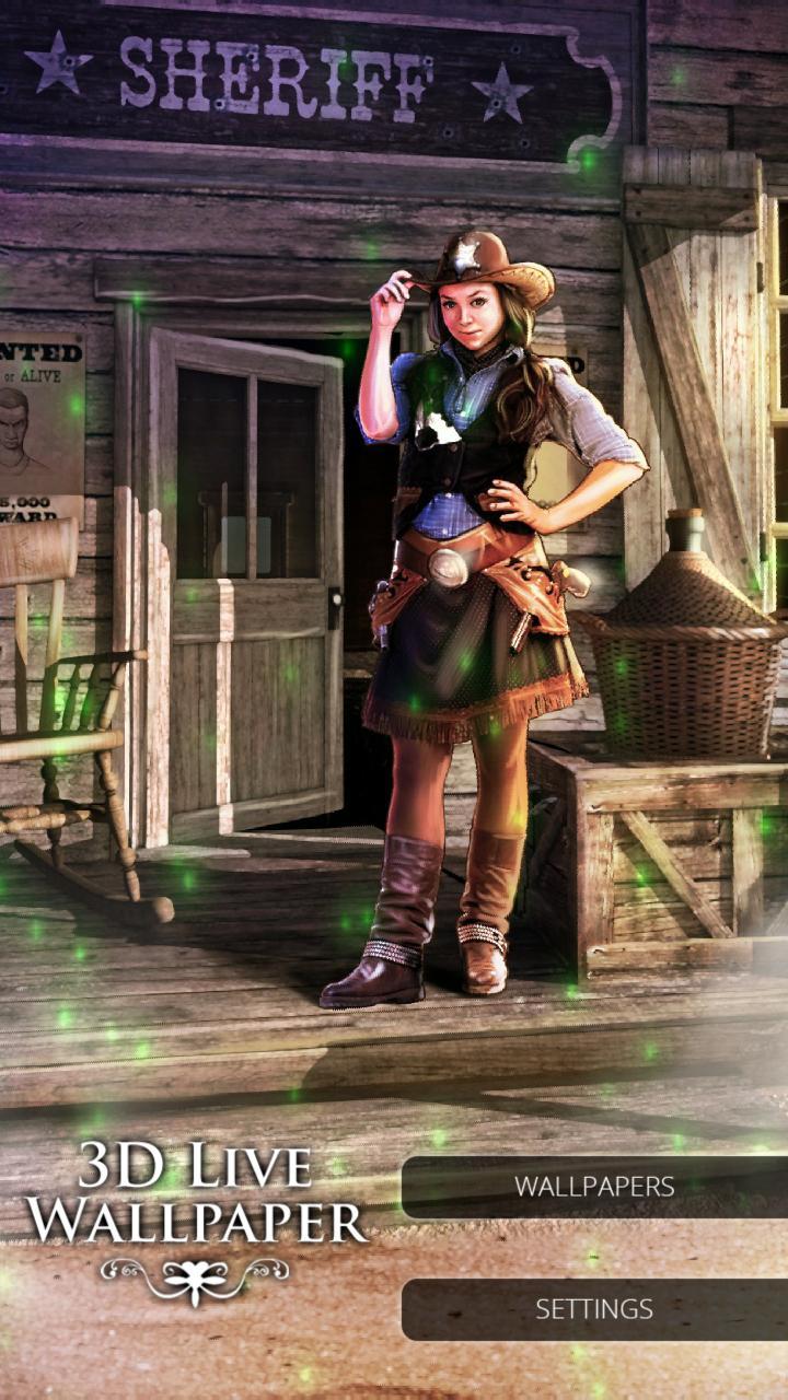 720x1280 3D Wallpaper Wild West Outlaws for Android
