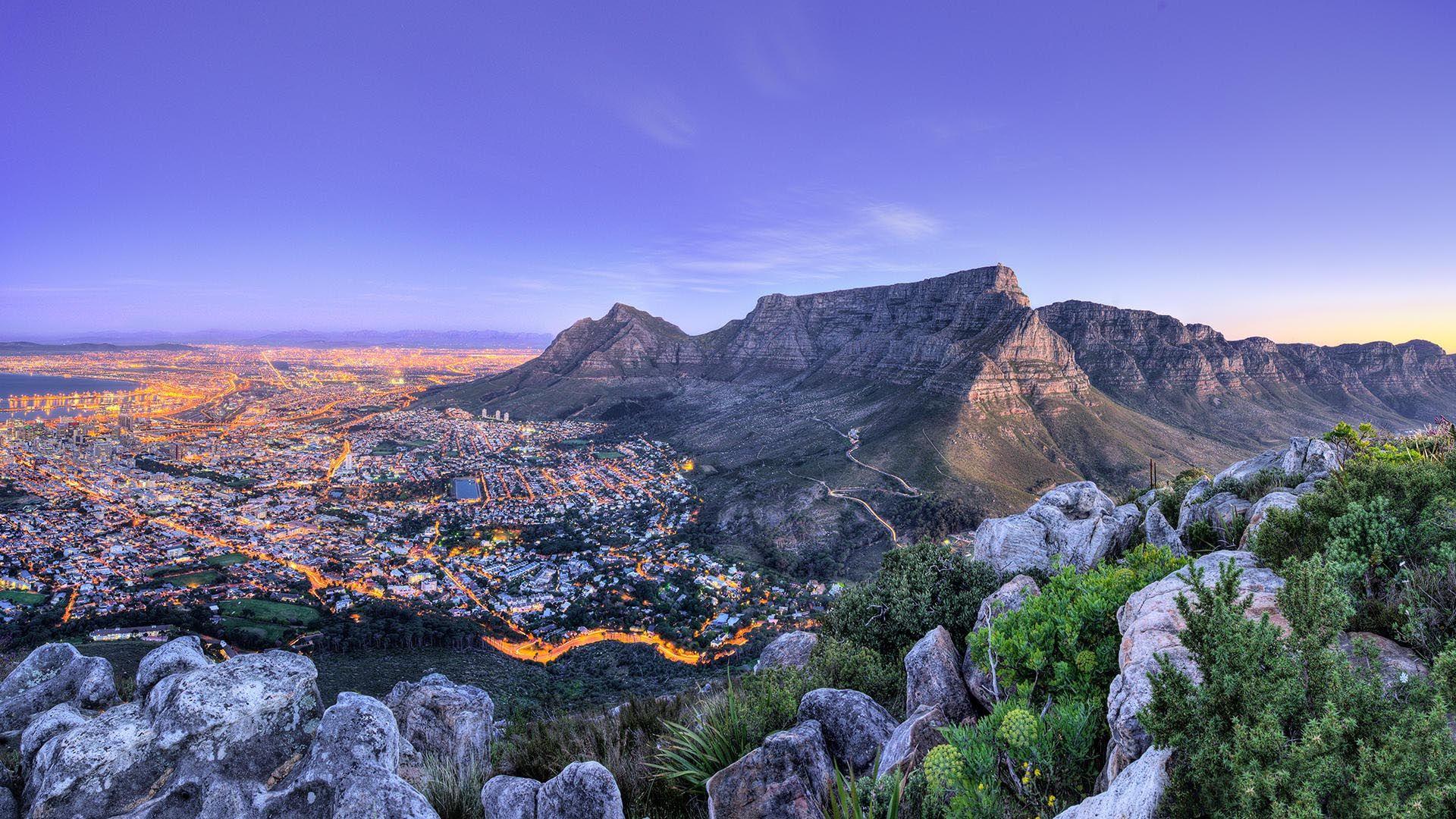 1920x1080 #mountains, #town, #landscape, #South Africa, #Cape Town, #hill, wallpaper