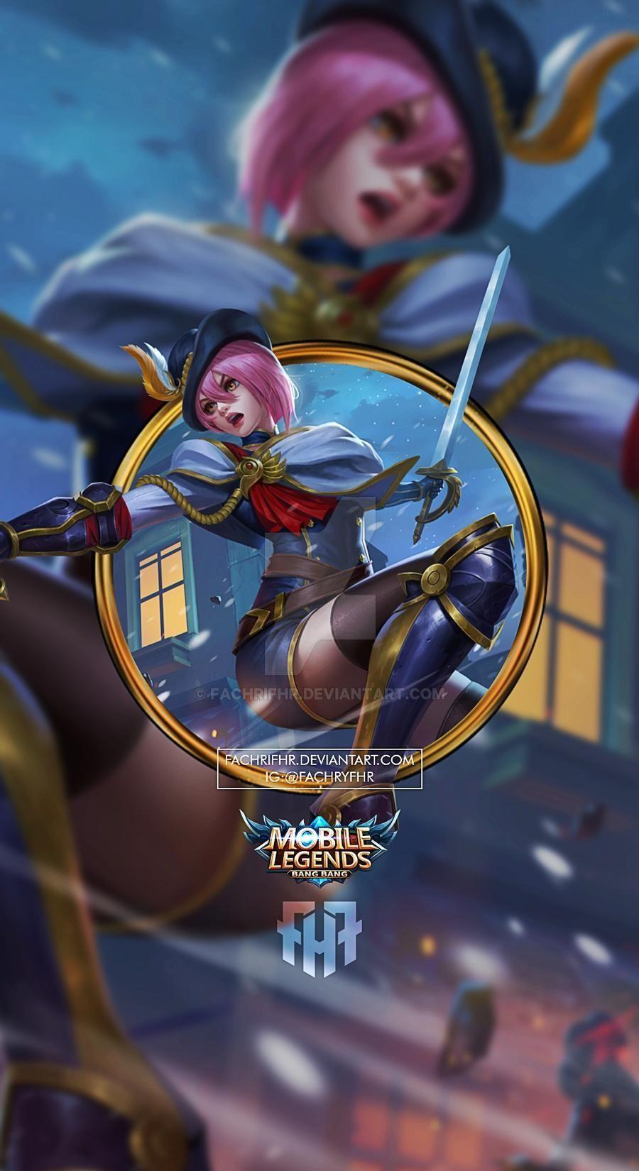 900x1650 Wallpaper Mobile Legends 3 D Fanny