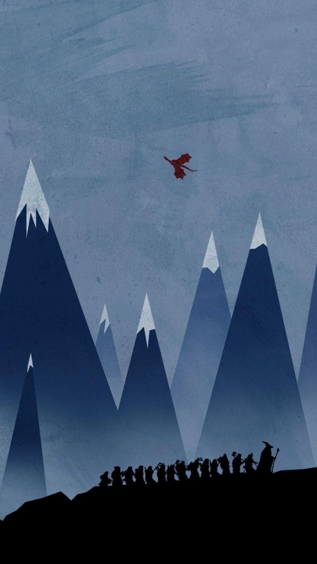 1080x1920 Lord Of The Rings Minimalist Wallpaper