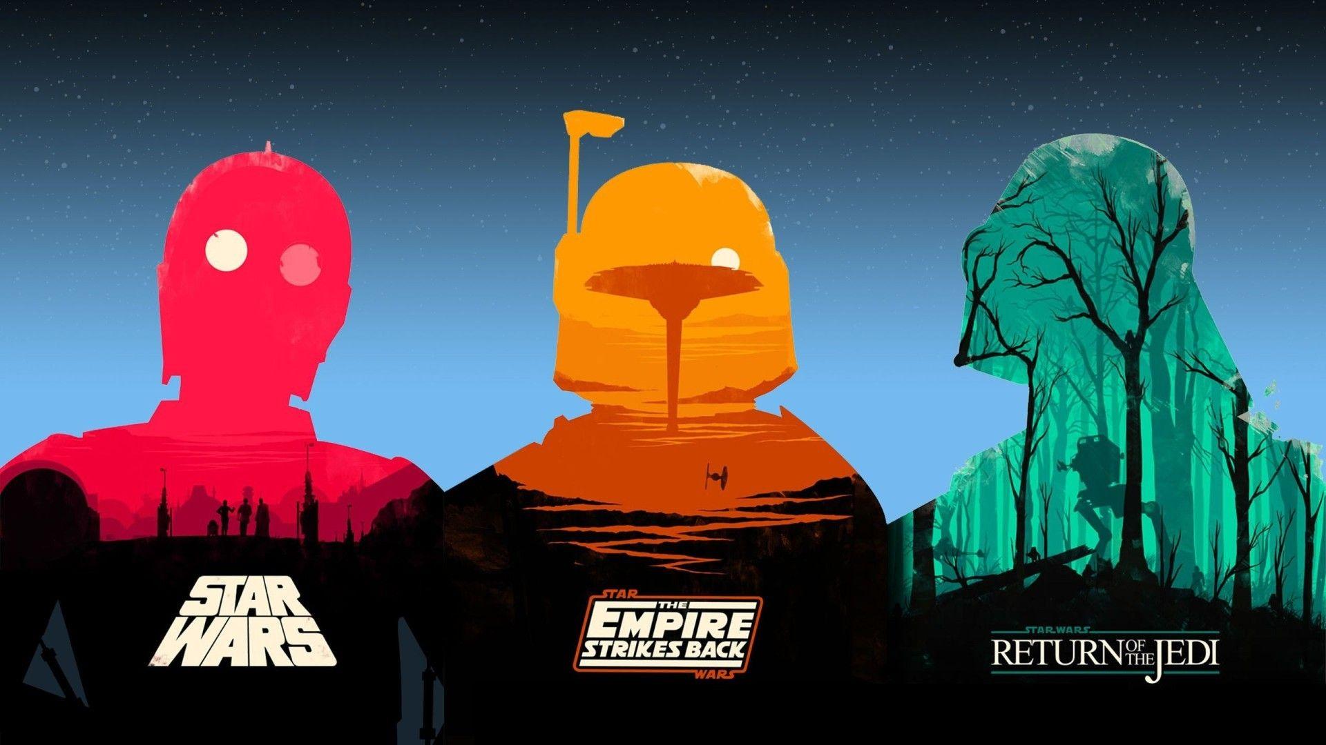 1920x1080 #Boba Fett, #science Fiction, #Darth Vader, #movies, #Star Wars, #C 3PO, Wallpaper. Mocah HD Wallpaper
