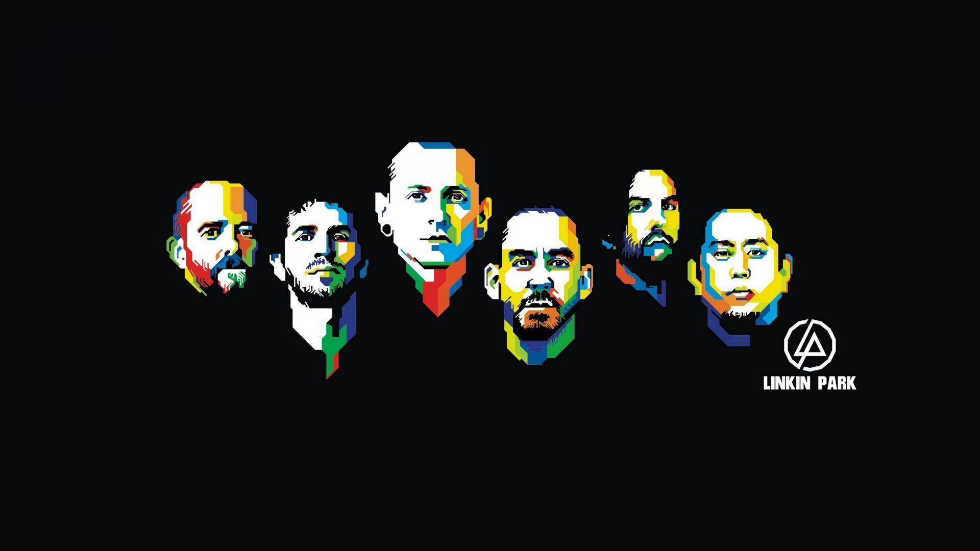 1920x1080 Desktop wallpaper linkin park, american, rock band, minimal, digital art, HD image, picture, background, 5c383a