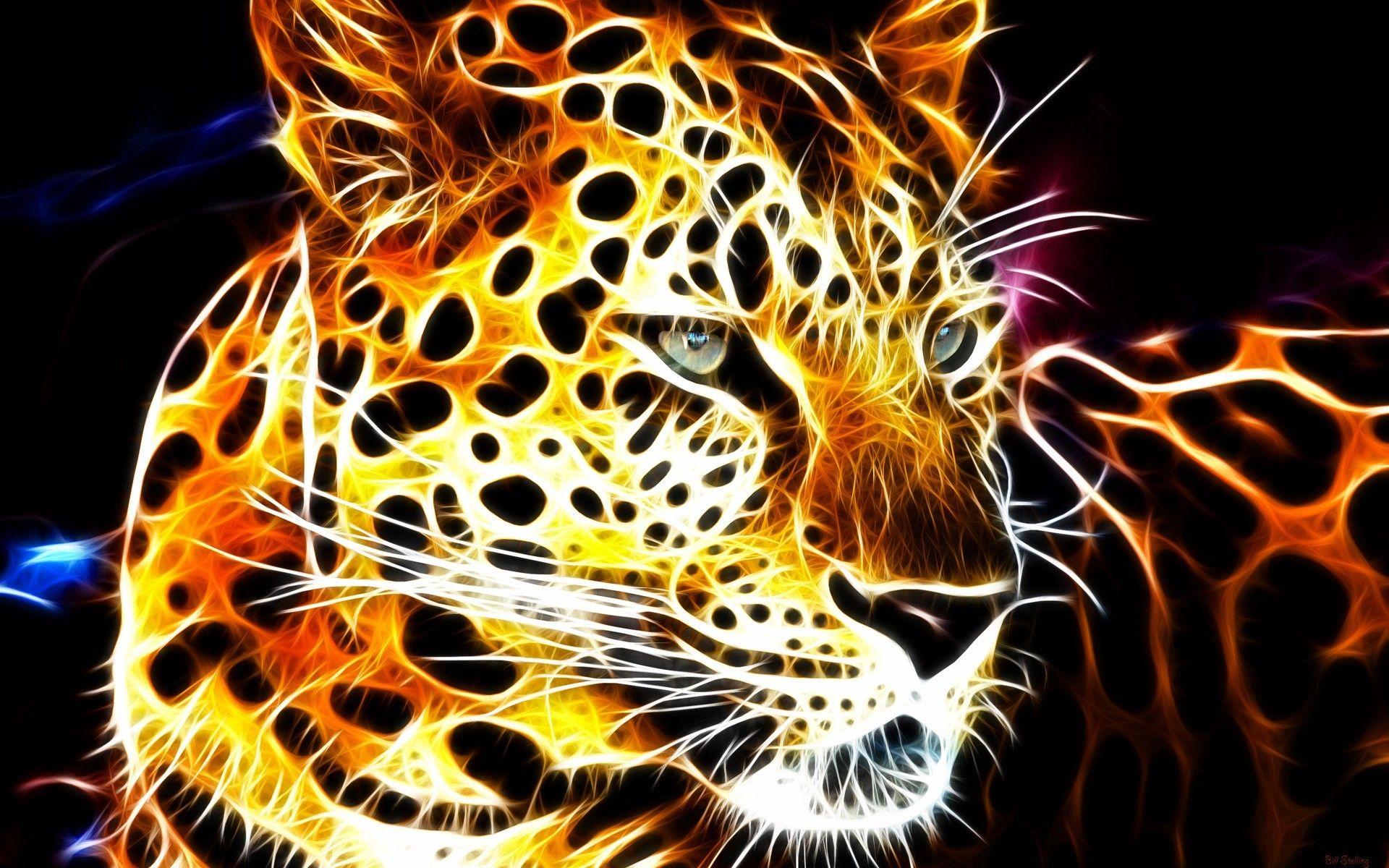 1920x1200 Best 3D Animal Wallpaper Glowing Animal Background Wallpaper & Background Download