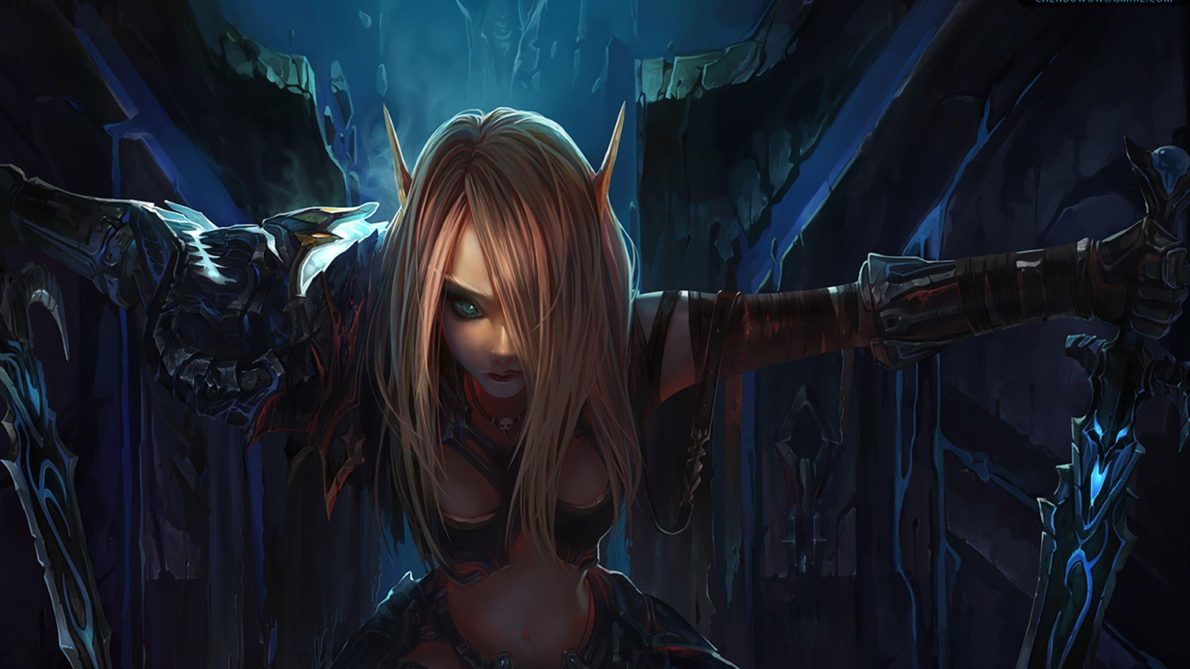 3840x2160 Rogue Elf World of Warcraft 4K