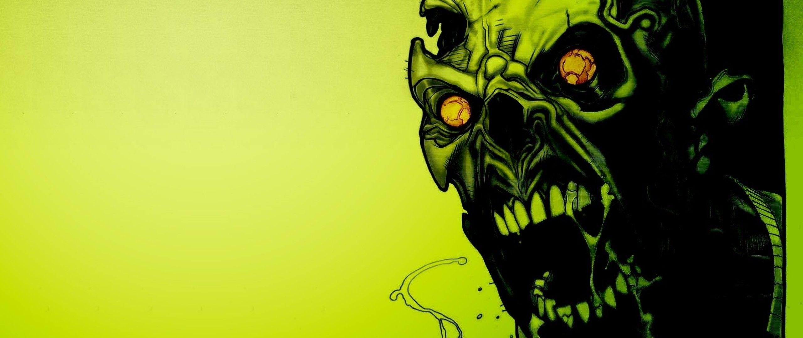 2560x1080 Scary Zombie Wallpaper