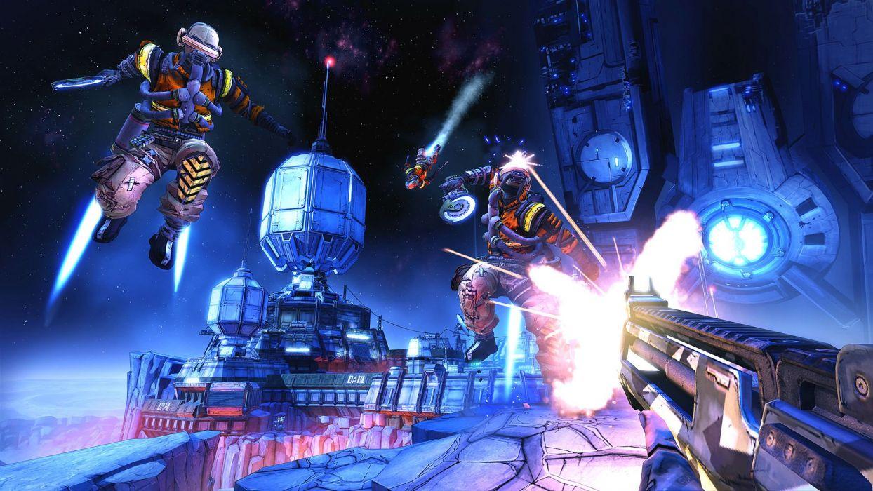 1244x700 BORDERLANDS Pre Sequel Vault Hunter Action Fighting Shooter Sci Fi Adventure Holodome Onslaught Wallpaperx1080