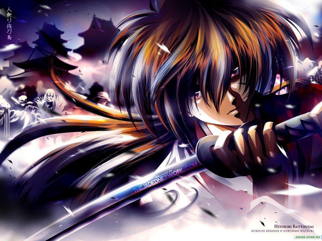 1024x768 Samurai X Wallpaper