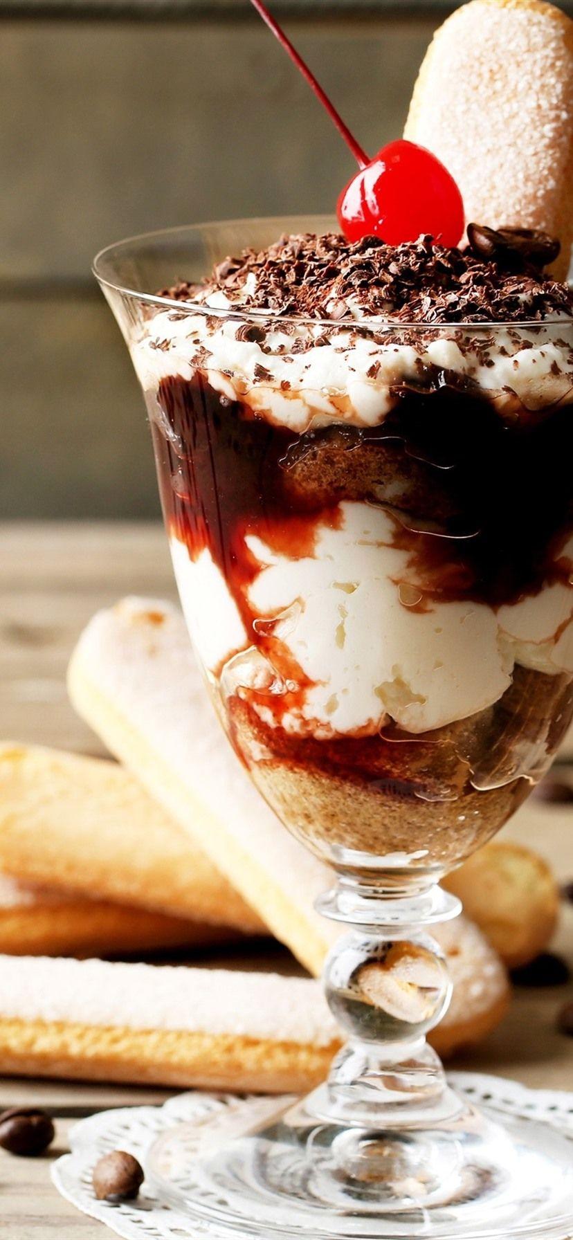 828x1792 Glass Cup, Chocolate Ice Cream, Cookies, Spoon, Coffee Beans 1080x1920 IPhone 8 7 6 6S Plus Wallpaper, Background, Picture, Image