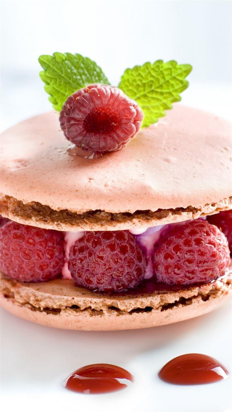 1080x1920 Raspberry Cookies Dessert Sweet iPhone 8 Wallpaper Free Download