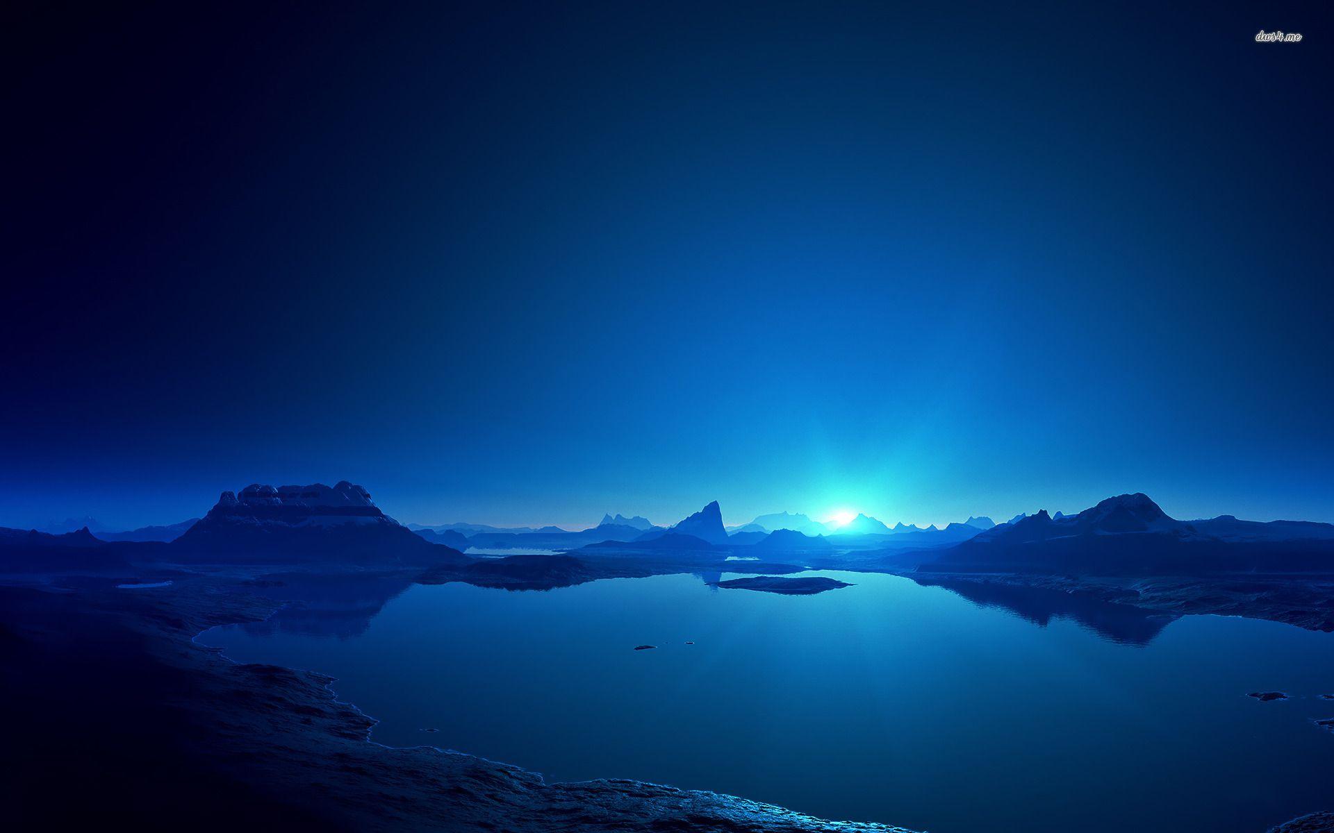 1920x1200 Blue Sunset wallpaperx1200