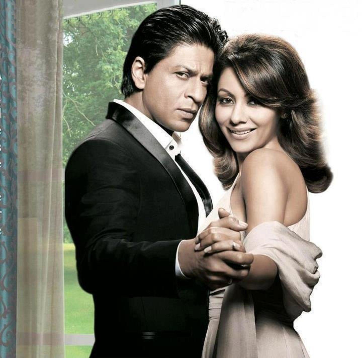 1440x1422 Beautiful Desktop HD Wallpaper Download: Shah Rukh Khan And Gauri HD Wallpaper