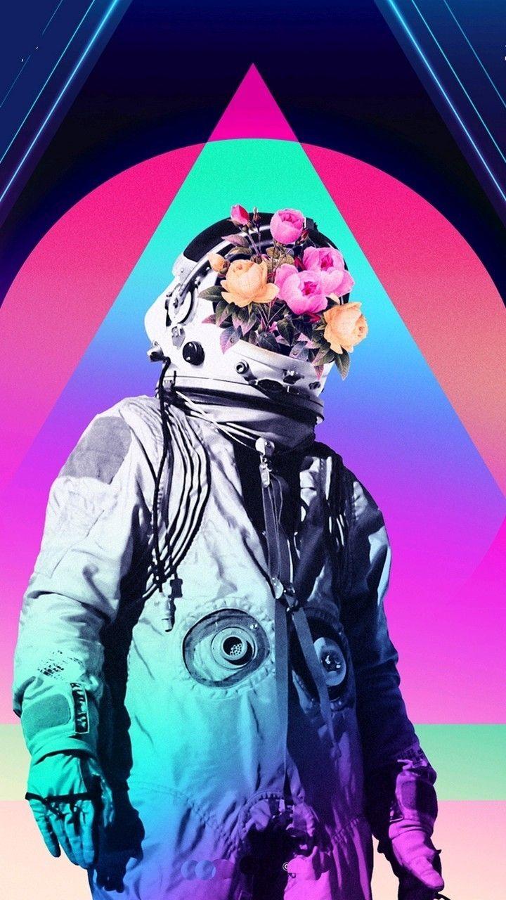 720x1280 Astronaut, Flowers, And Space Image Astronaut Wallpaper & Background Download