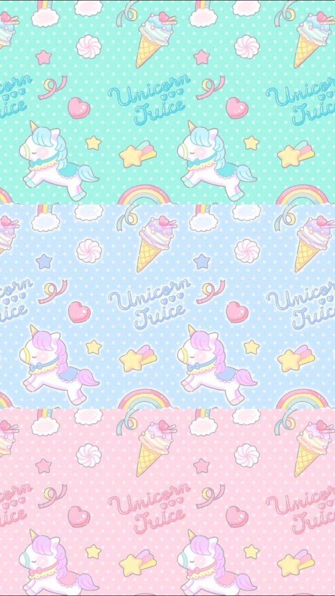 675x1200 Home Screen Wallpaper For Girls Unicorn Pastel Background HD Wallpaper