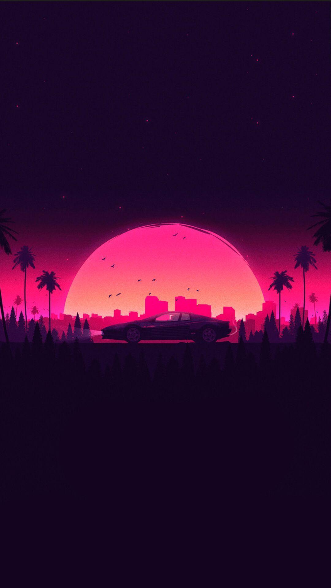 1080x1920 new wave 80s art. Vaporwave wallpaper, Aesthetic wallpaper, Retro waves