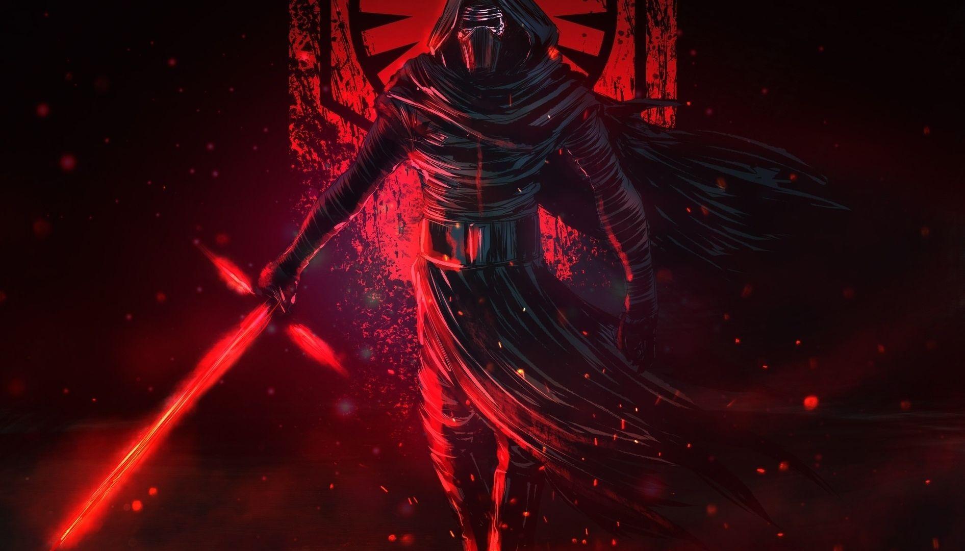 1892x1080 Desktop wallpaper artwork, star wars, villain, kylo ren, HD image, picture, background, 13bb62