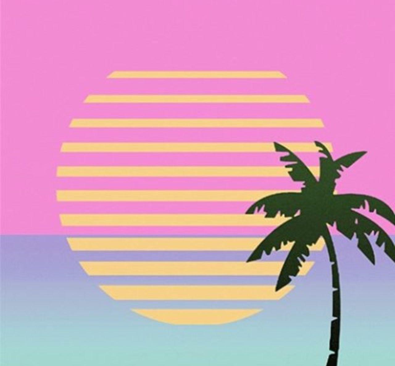 1280x1186 The 80's. Vaporwave, Cyberpunk aesthetic, Miami art