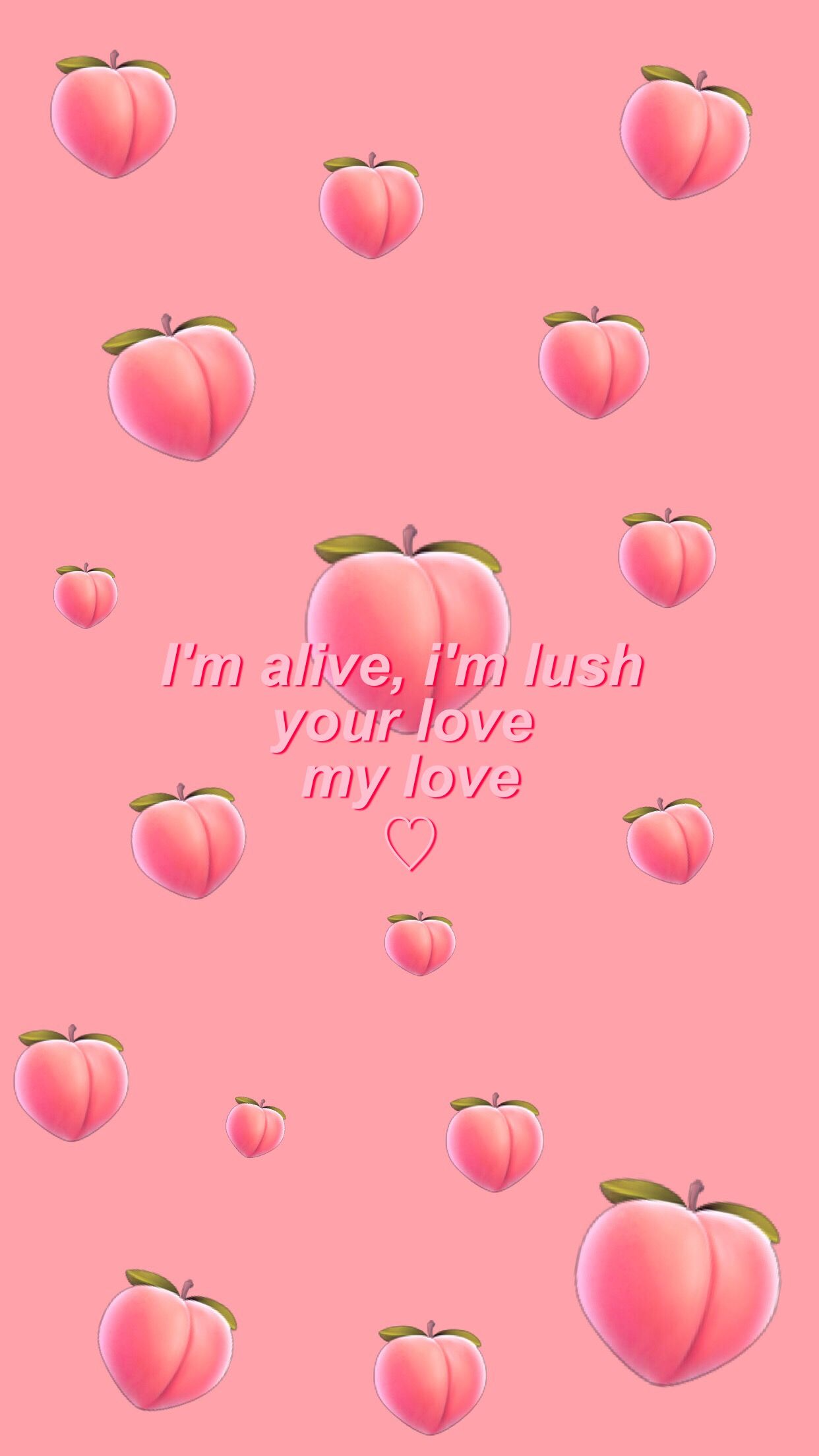 1242x2208 Kawaii Aesthetic Peach Background