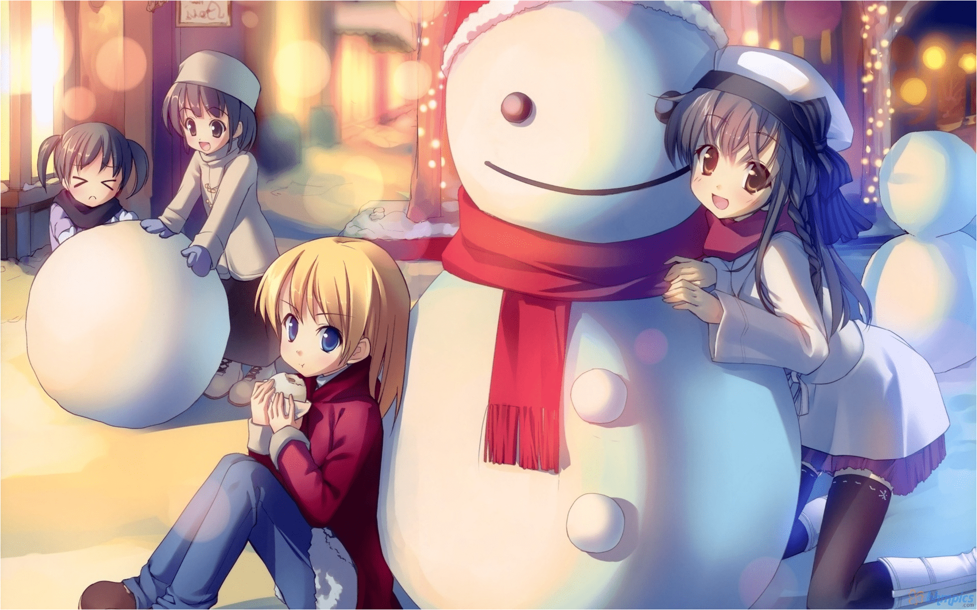 1930x1206 winter ****. Anime christmas, Anime child, Christmas wallpaper hd
