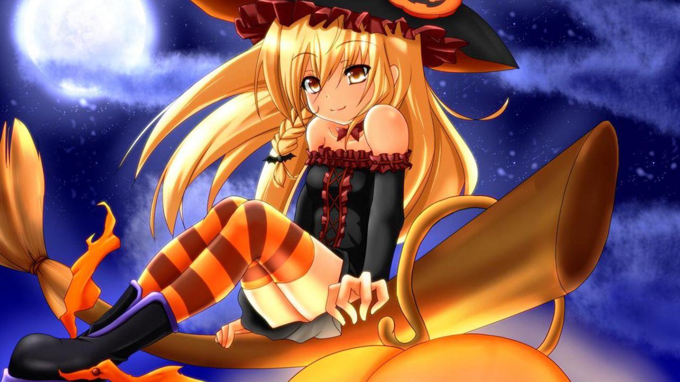 1366x768 Free download Holiday Wallpaper Anime Halloween Wallpaper [1440x900] for your Desktop, Mobile & Tablet. Explore Anime Halloween Wallpaper. Anime Music Wallpaper, Amazing Anime Wallpaper, Anime Background Wallpaper