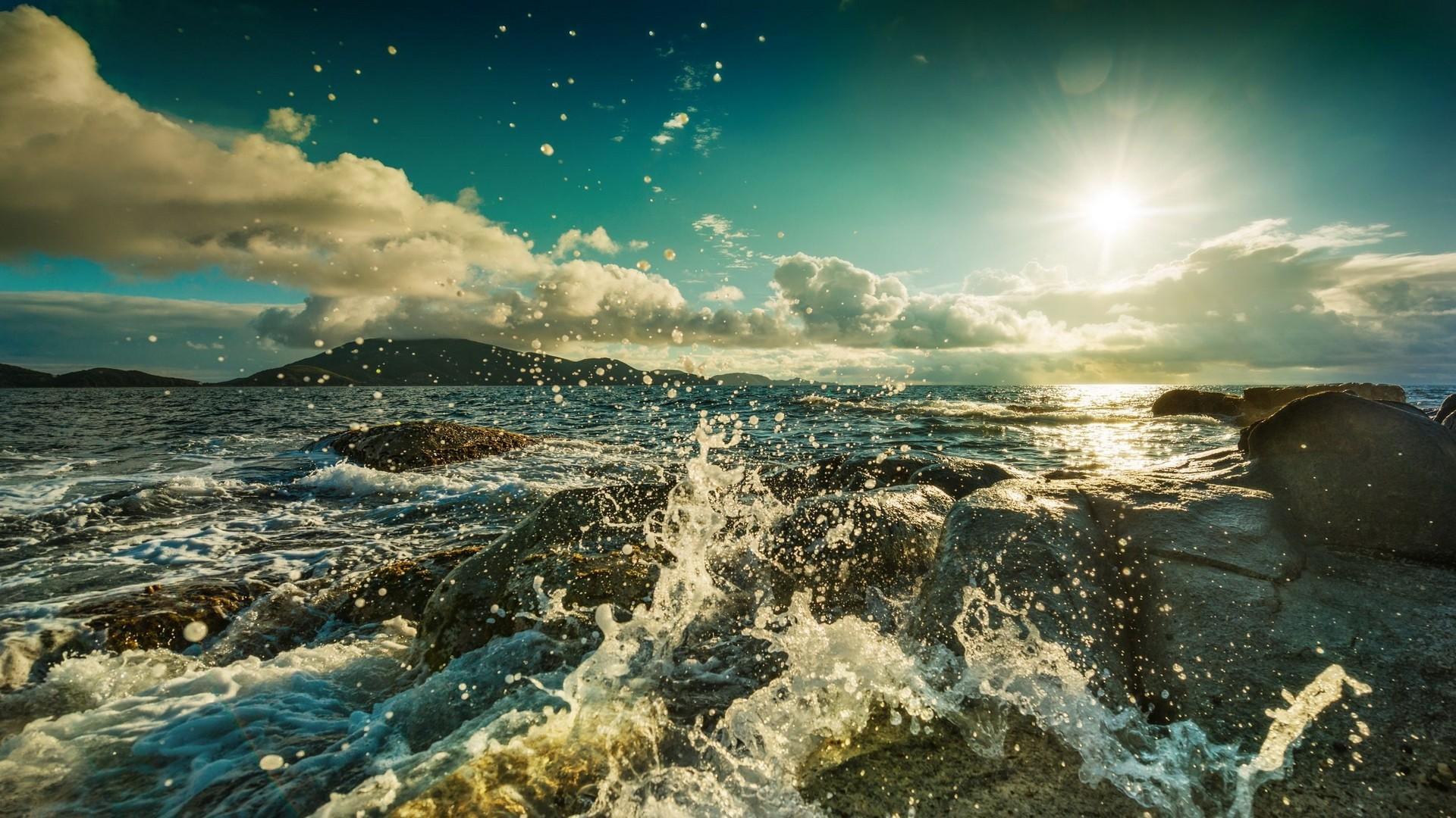 1920x1080 Rocky Shore Wallpaper 33973 1920x1080px